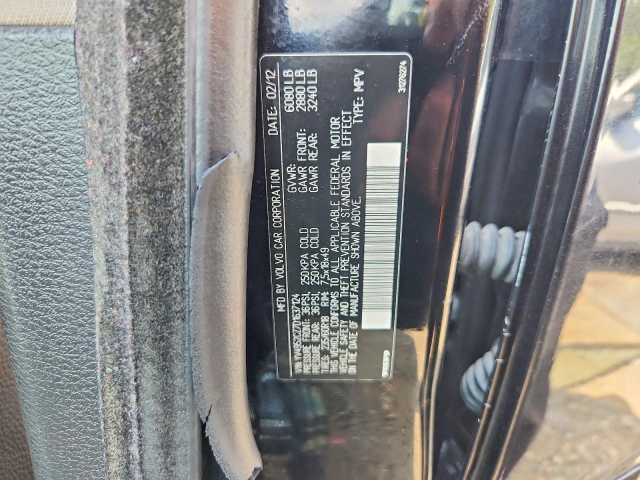 2013 Volvo Xc90 3.2 Black vin: YV4952CZ7D1637124