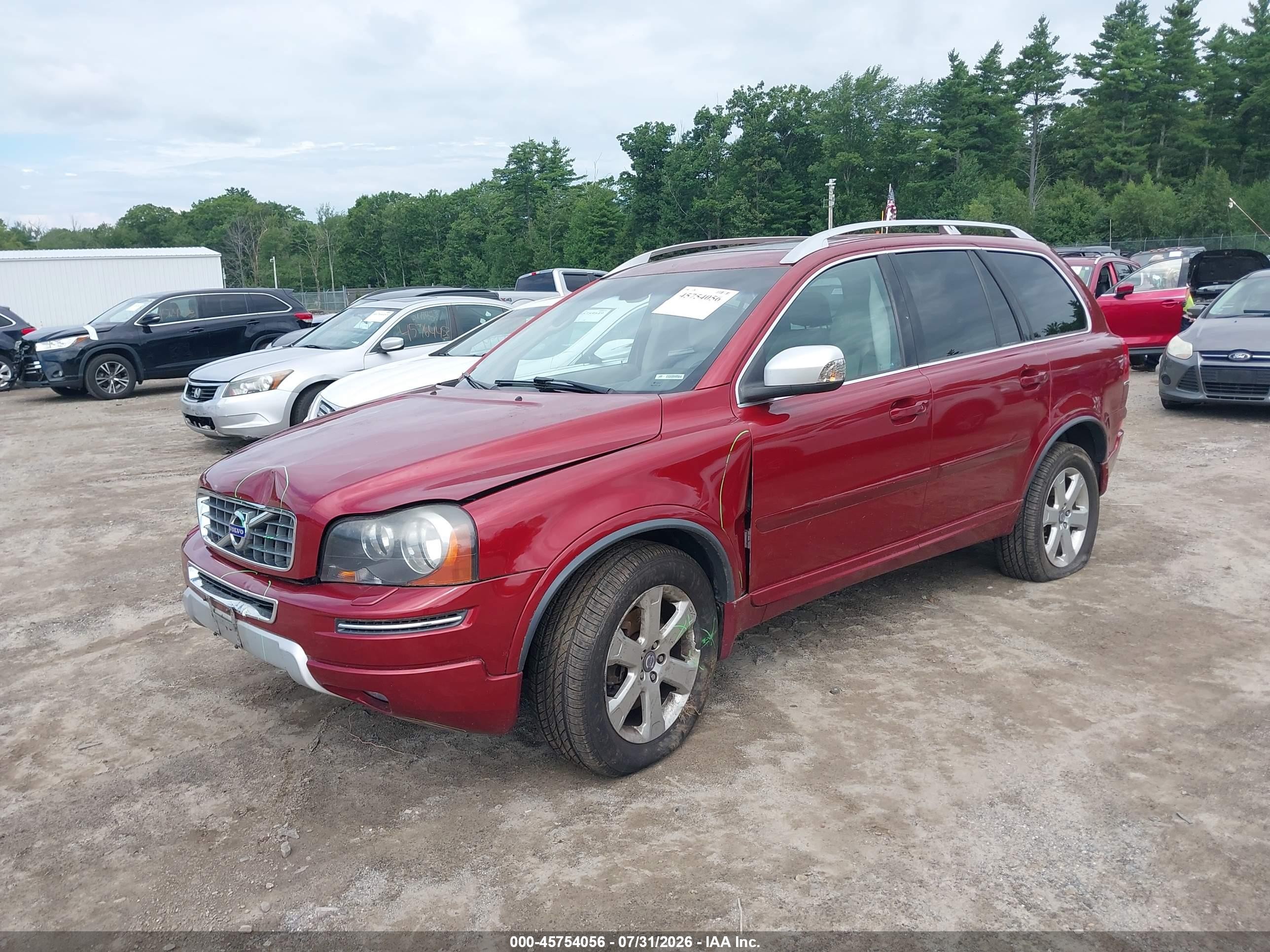 2013 Volvo Xc90 3.2/3.2 Platinum/3.2 Premier Plus Red vin: YV4952CZ8D1631753