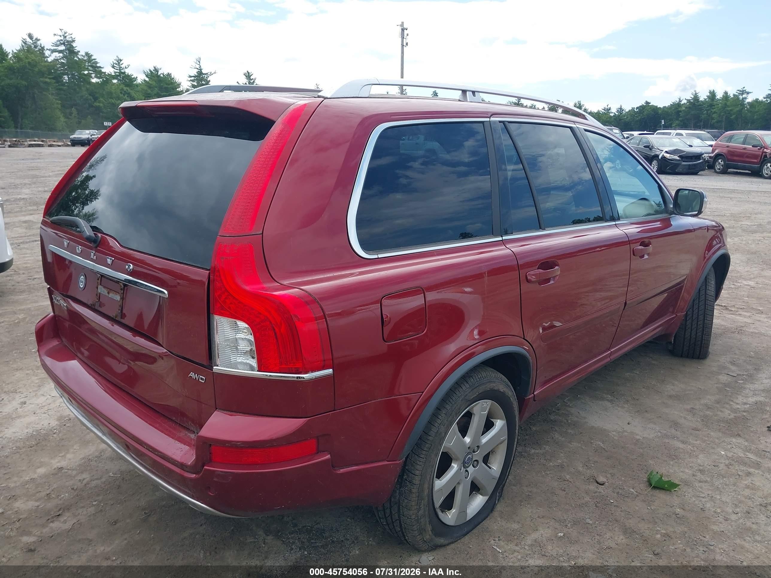 2013 Volvo Xc90 3.2/3.2 Platinum/3.2 Premier Plus Red vin: YV4952CZ8D1631753