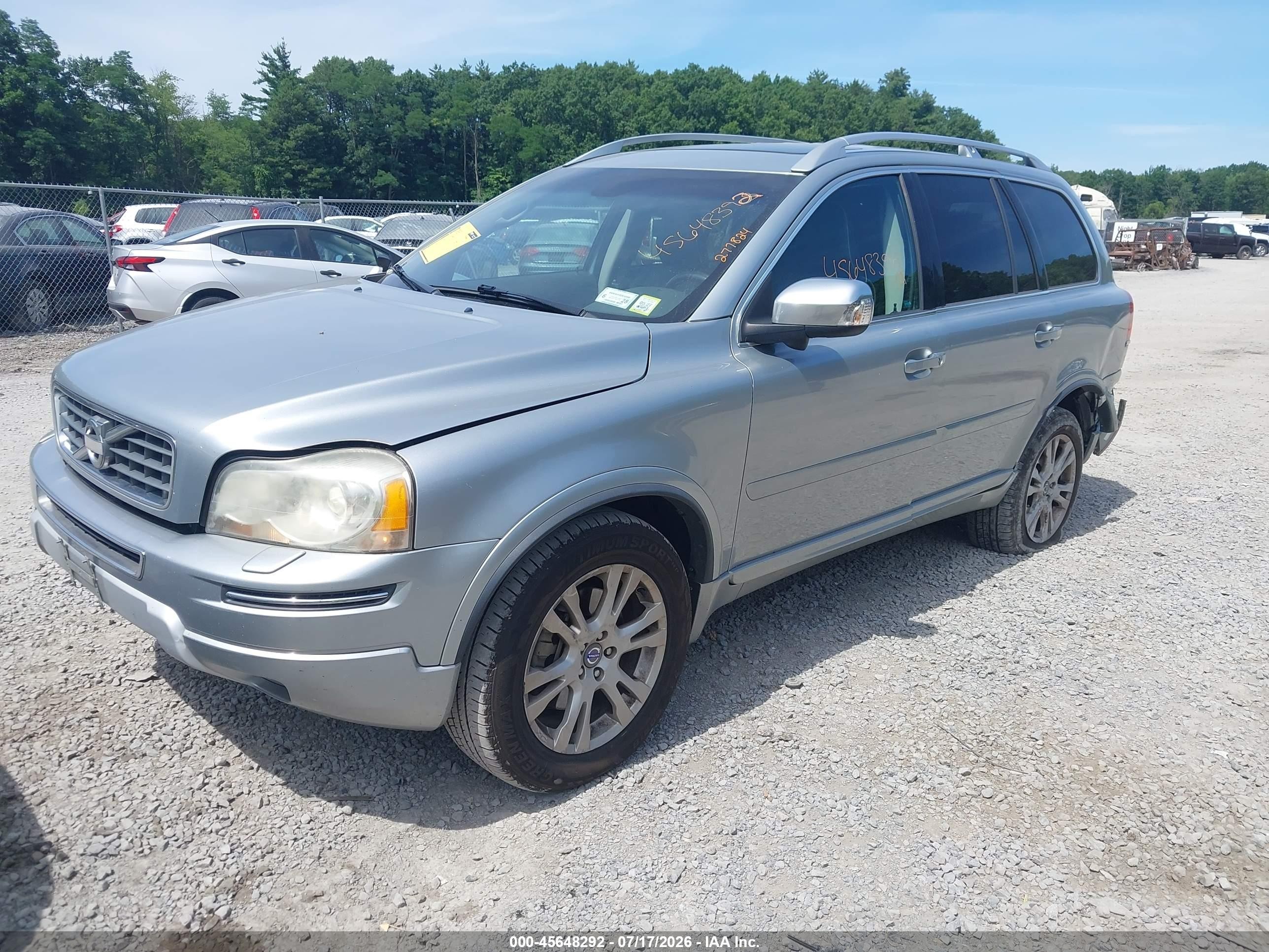 2013 Volvo Xc90 3.2 Platinum Silver vin: YV4952CZXD1658629