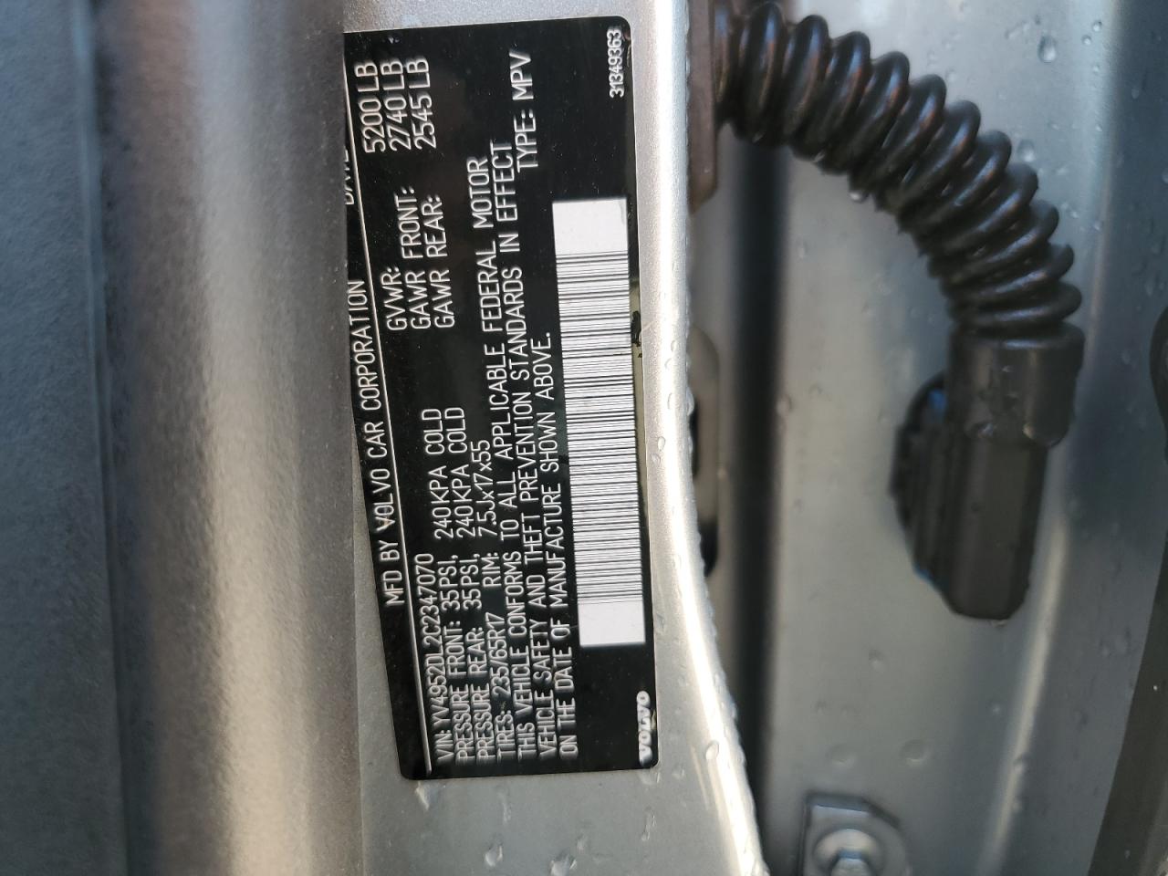2012 Volvo Xc60 3.2 Silver vin: YV4952DL2C2347070