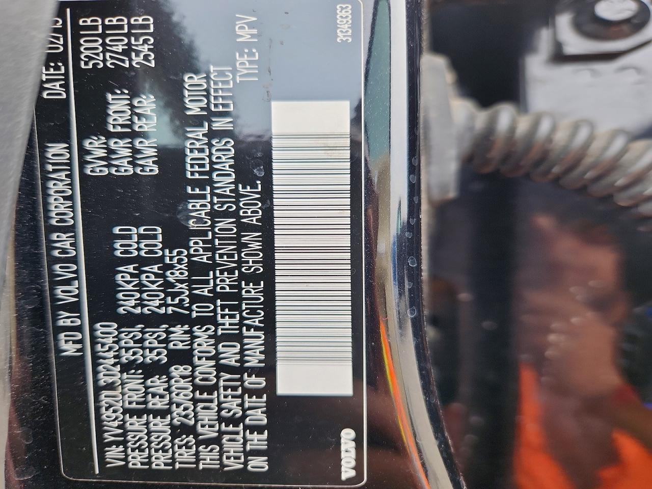 2013 Volvo Xc60 3.2 Black vin: YV4952DL3D2445400