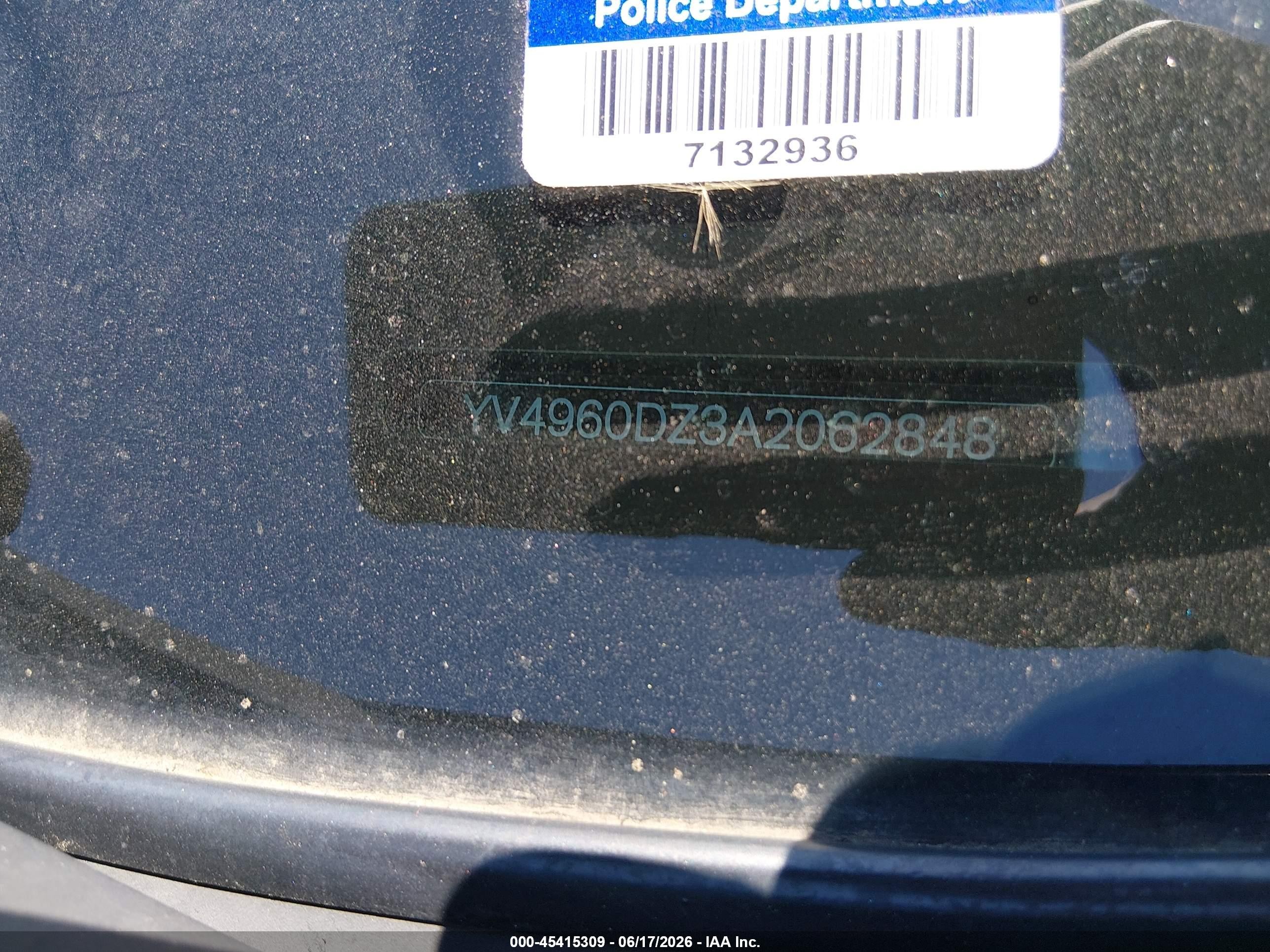 2010 Volvo Xc60 3.2 Gray vin: YV4960DZ3A2062848