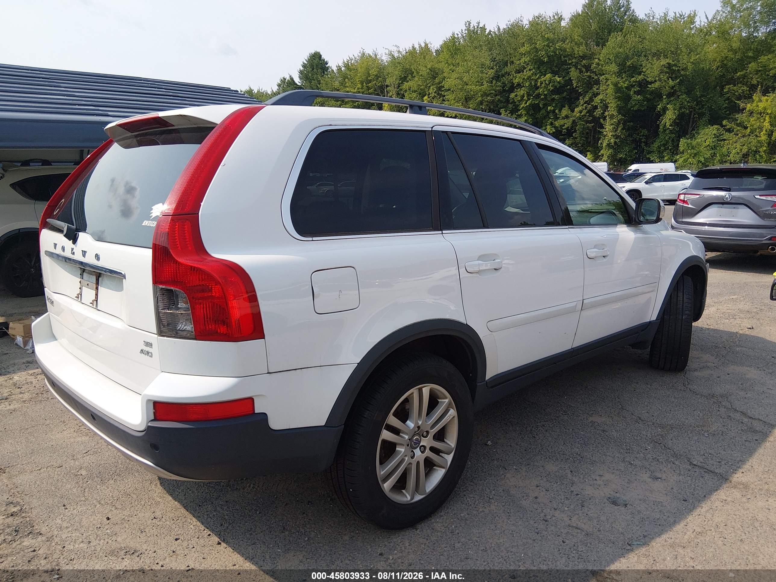 2010 Volvo Xc90 3.2 White vin: YV4982CZ2A1539993