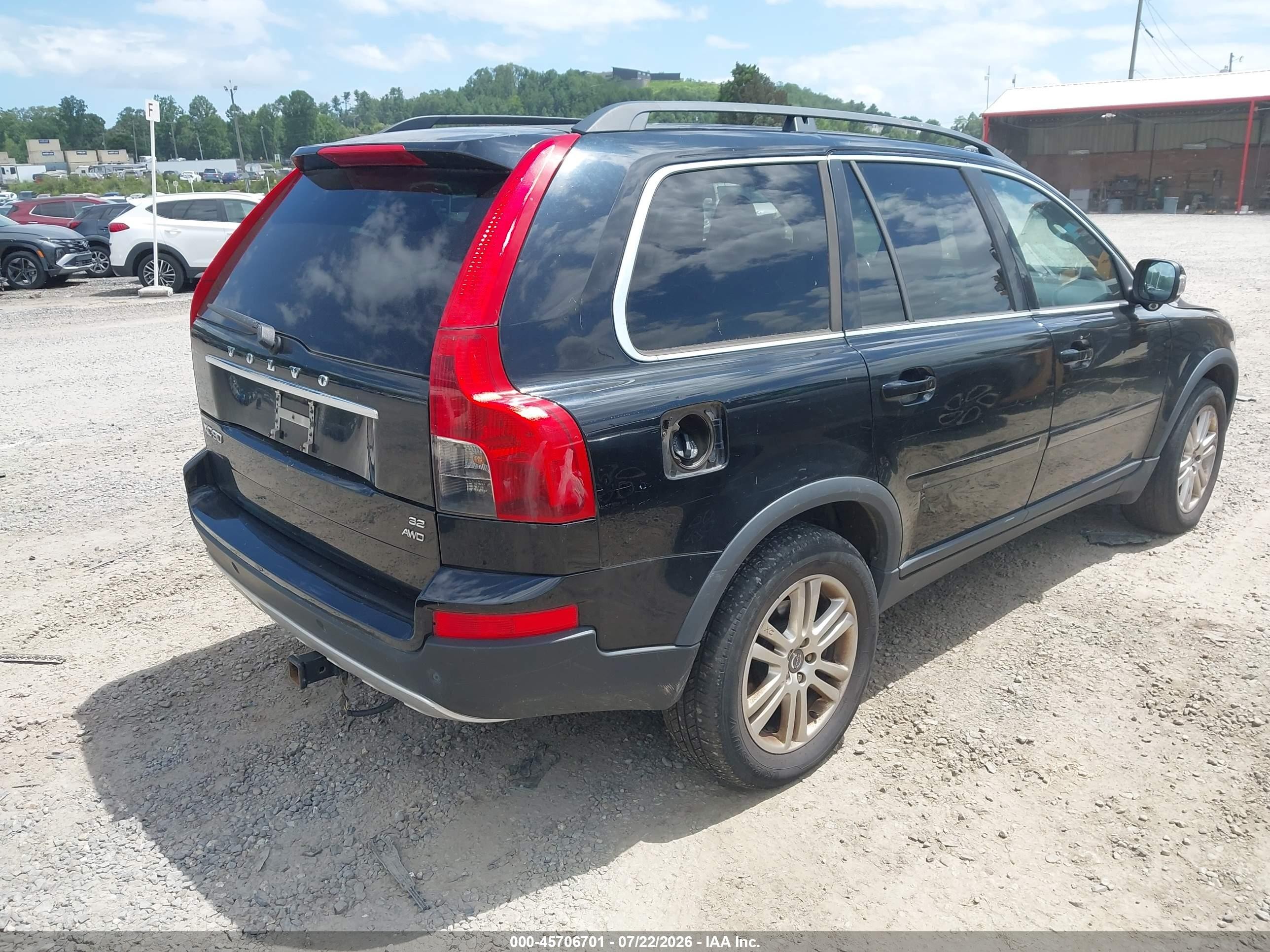 2010 Volvo Xc90 3.2 Black vin: YV4982CZXA1548733