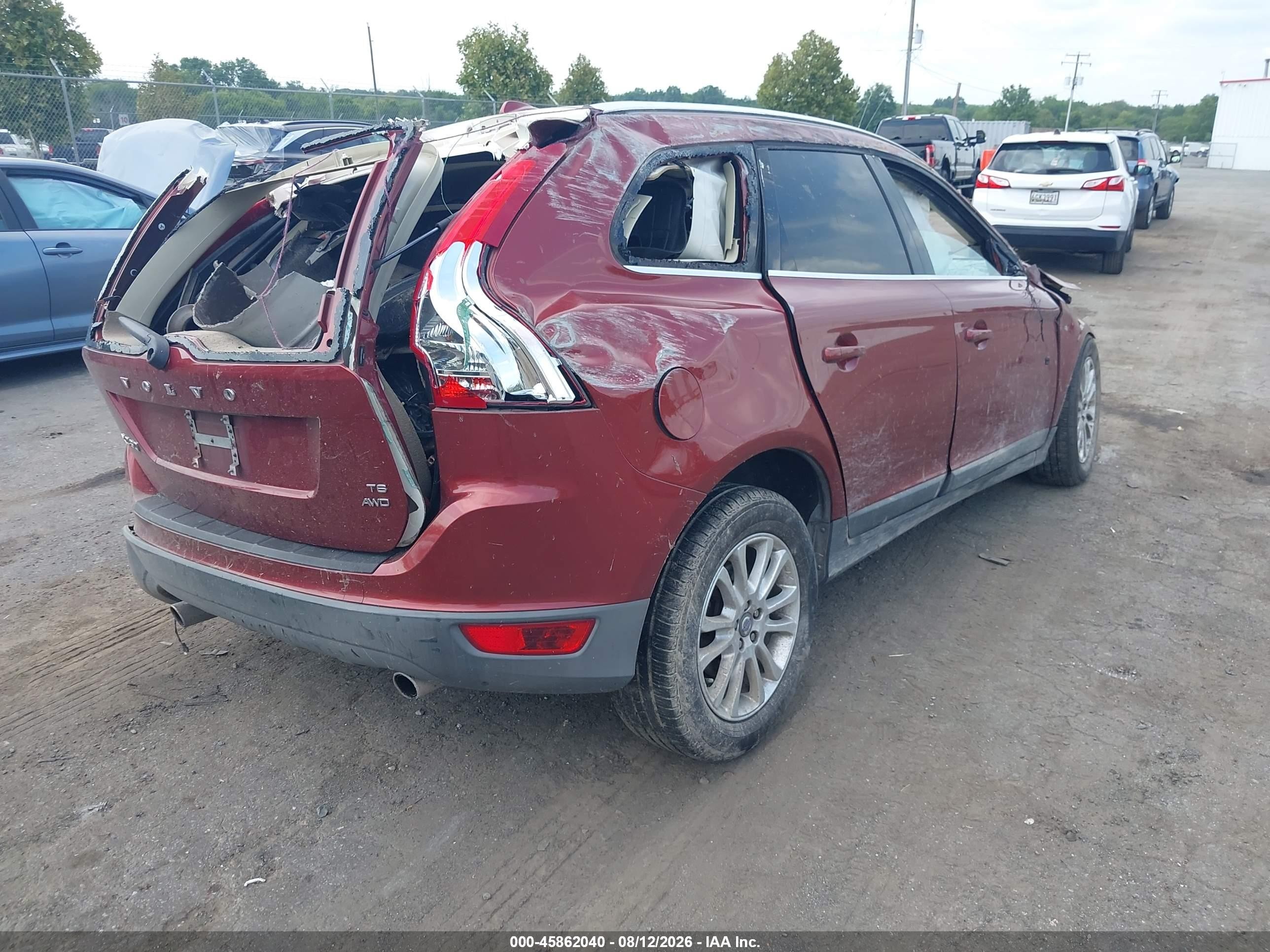 2010 Volvo Xc60 T6/t6 R-design Red vin: YV4992DZ5A2028901
