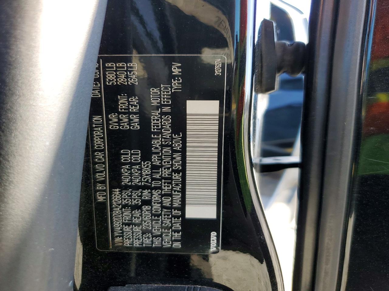 2010 Volvo Xc60 T6 Black vin: YV4992DZ8A2126644