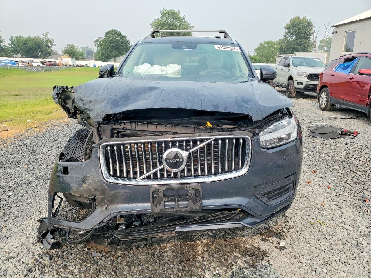 2021 Volvo Xc90 T6 Momentum Серый vin: YV4A221K1M1696469