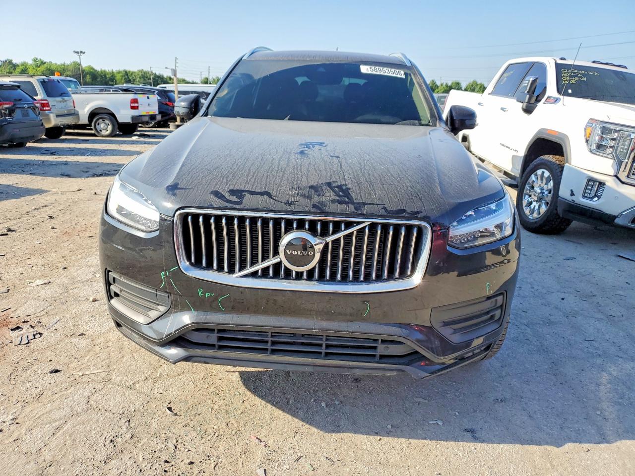 2020 Volvo Xc90 T6 Momentum Black vin: YV4A221K2L1530881