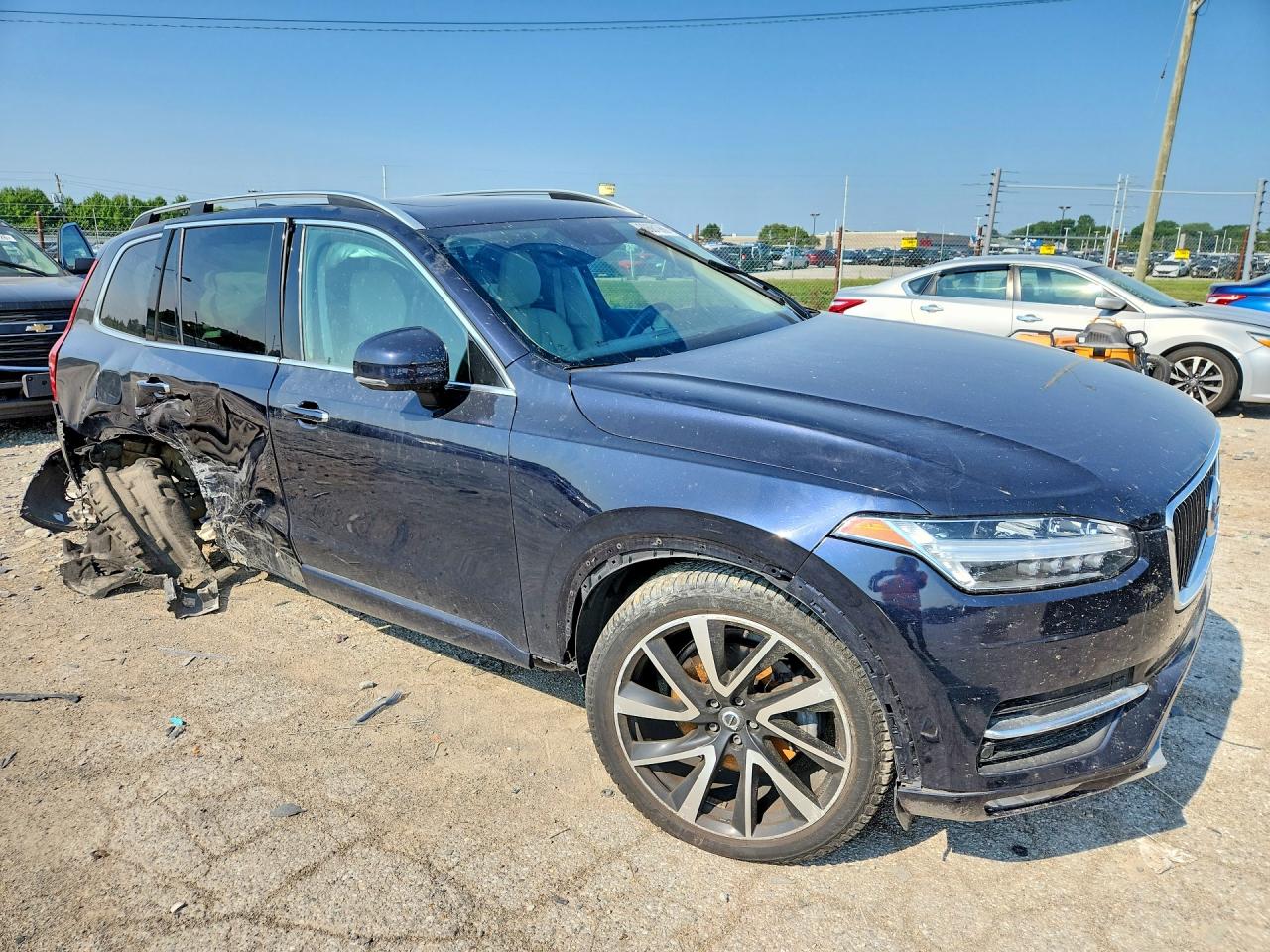 2019 Volvo Xc90 T6 Momentum Black vin: YV4A22PK7K1498886