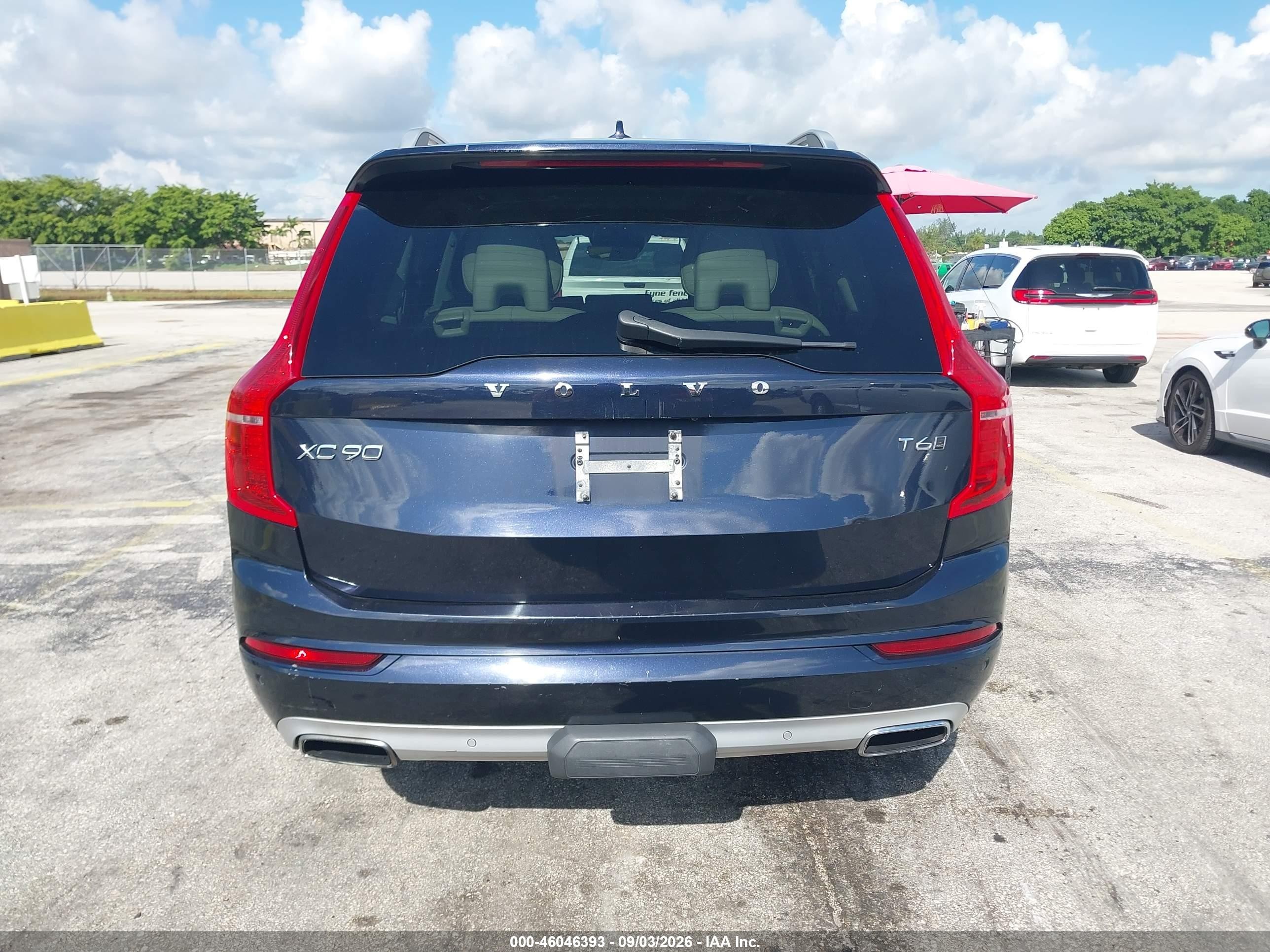 2016 Volvo Xc90 T6 Momentum Navy vin: YV4A22PK8G1095099