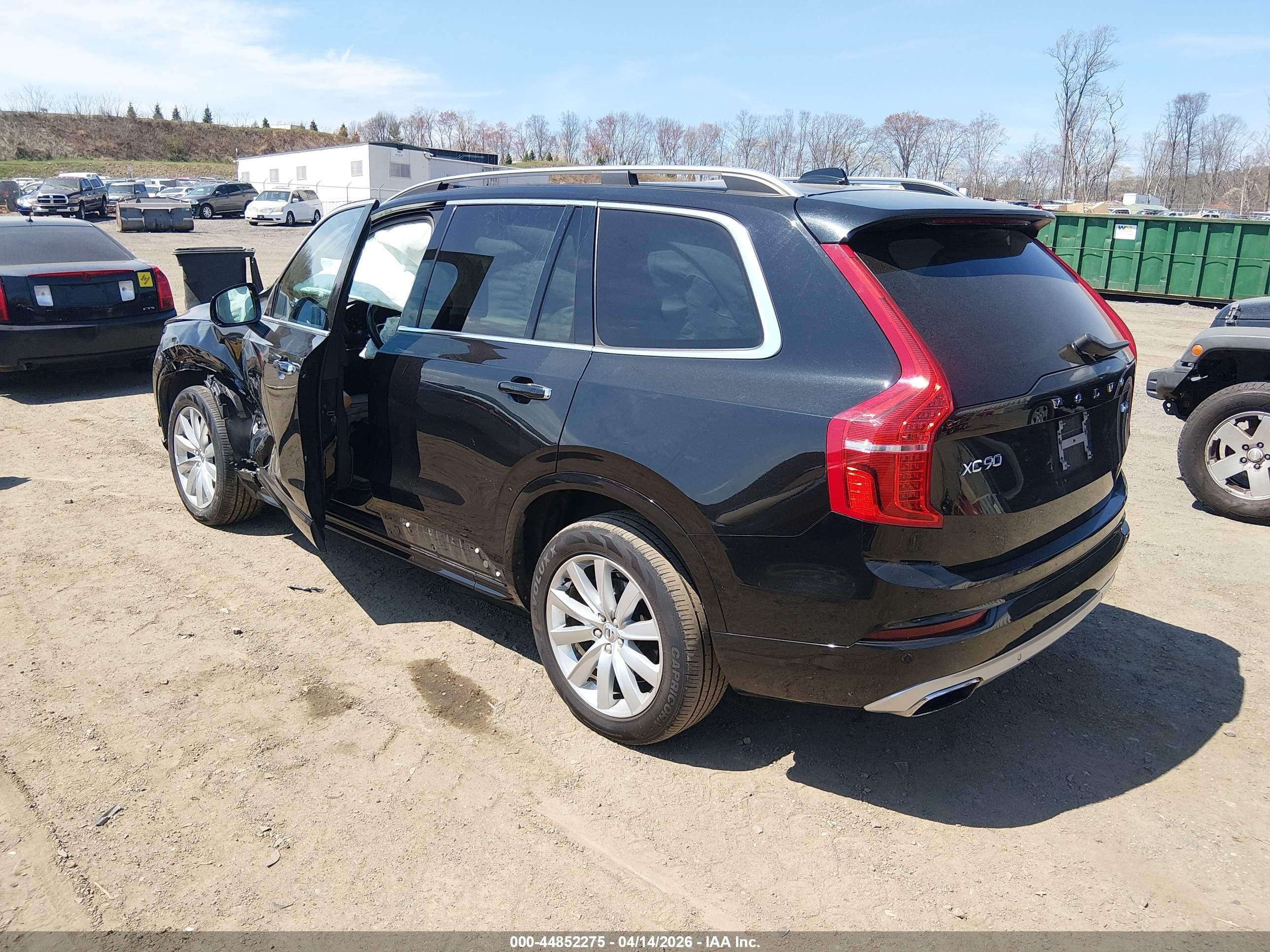 2019 Volvo Xc90 T6 Momentum Black vin: YV4A22PK8K1483099