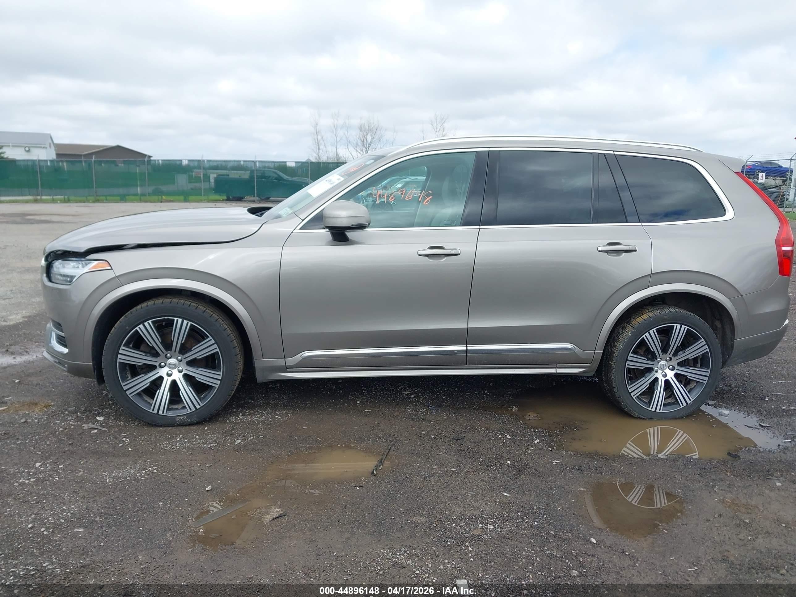 2021 Volvo Xc90 T6 Inscription 7 Passenger Gray vin: YV4A22PL5M1702676