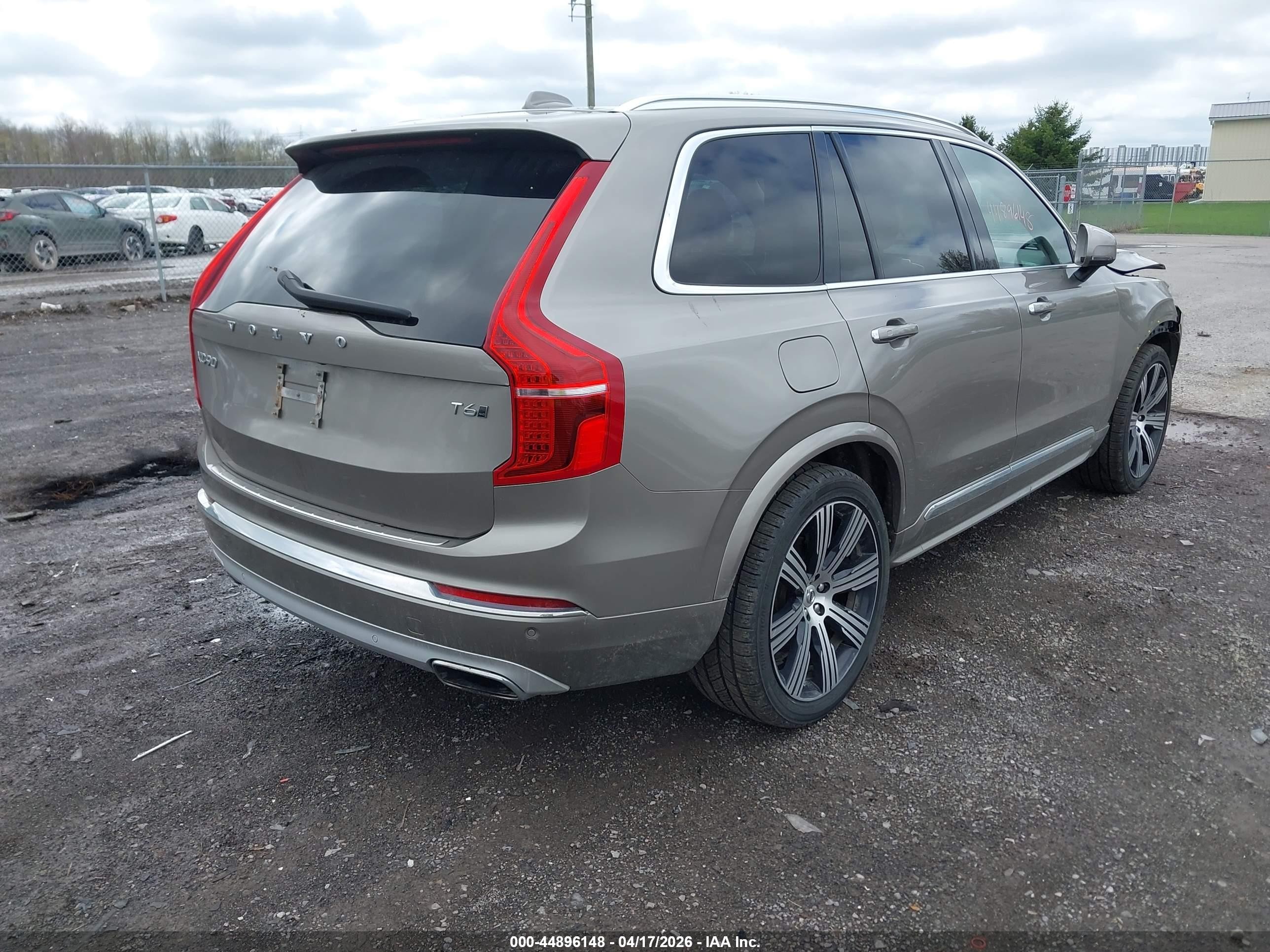 2021 Volvo Xc90 T6 Inscription 7 Passenger Gray vin: YV4A22PL5M1702676