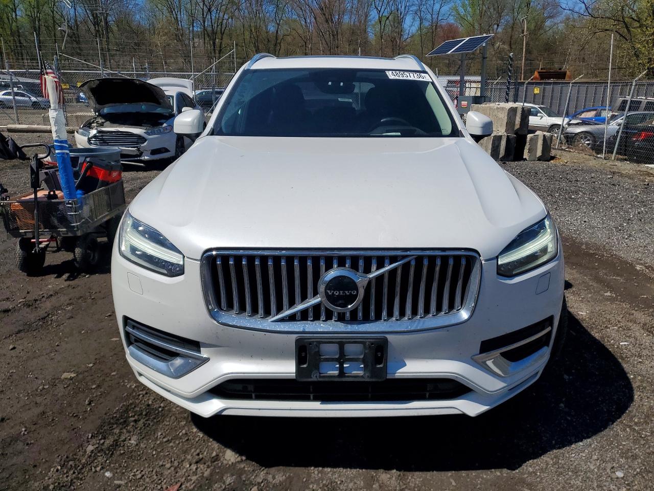2021 Volvo Xc90 T6 Inscription White vin: YV4A22PL6M1700483