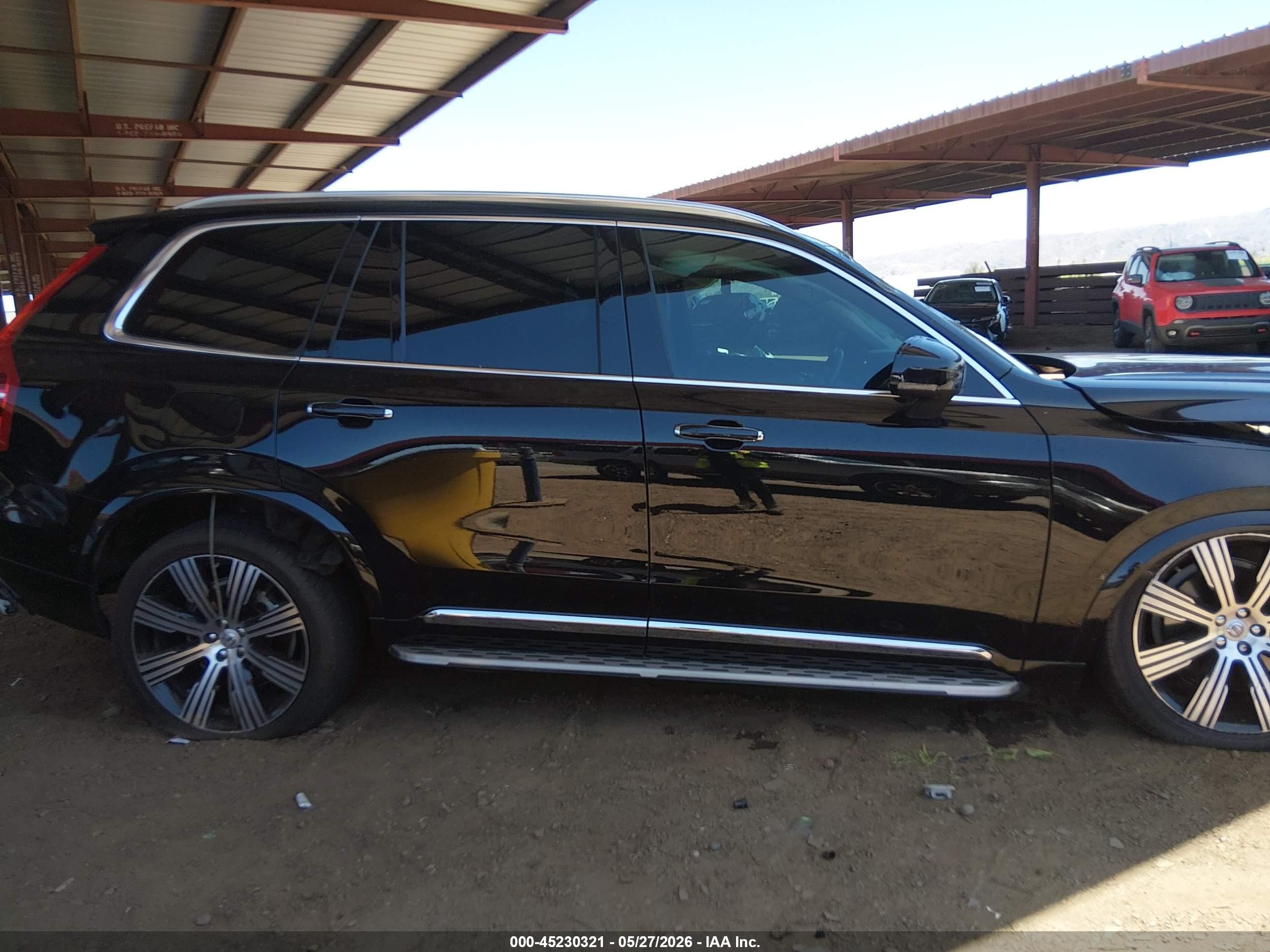 2021 Volvo Xc90 T6 Inscription 7 Passenger Black vin: YV4A22PL7M1734934