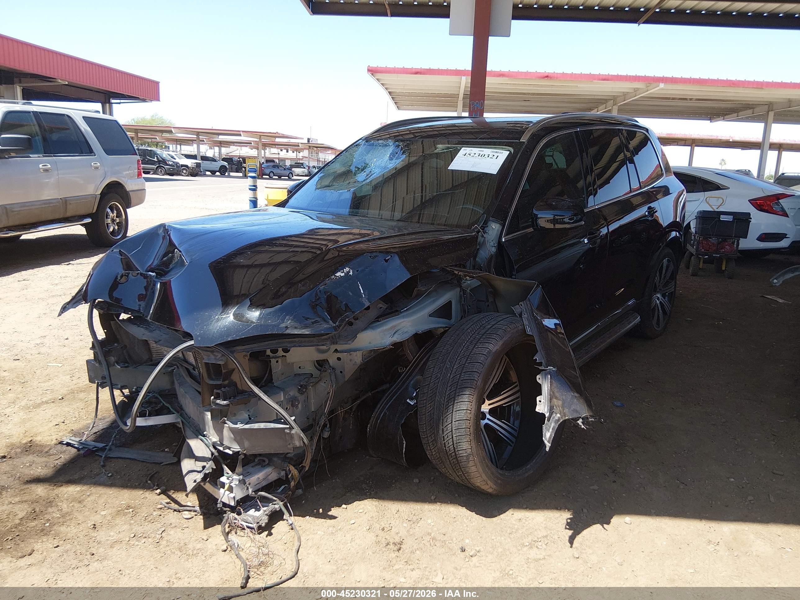 2021 Volvo Xc90 T6 Inscription 7 Passenger Black vin: YV4A22PL7M1734934