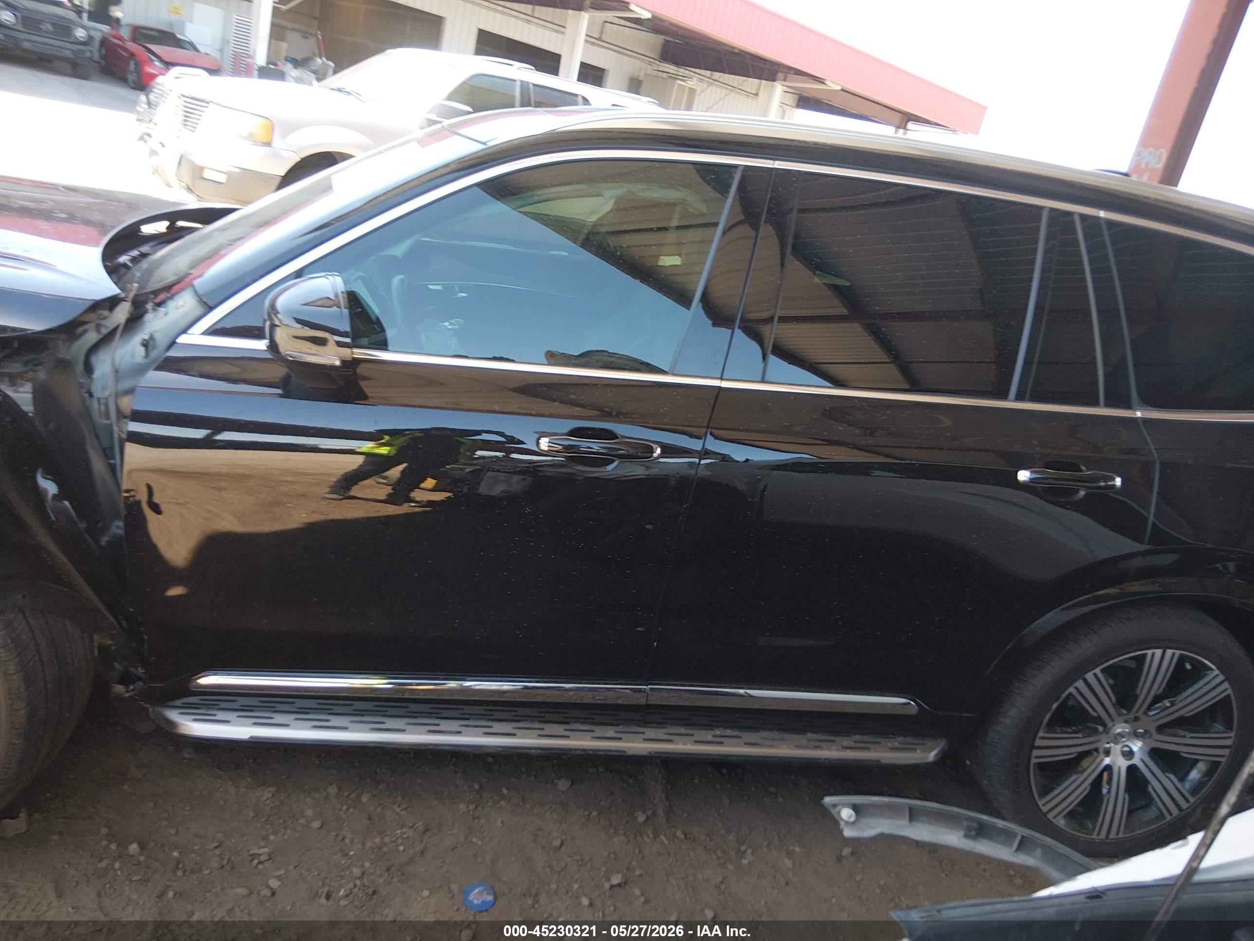 2021 Volvo Xc90 T6 Inscription 7 Passenger Black vin: YV4A22PL7M1734934