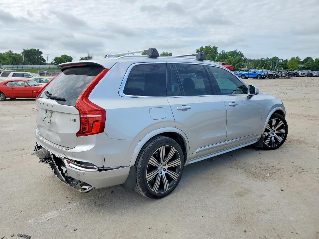 2021 Volvo Xc90 T6 Inscription Silver vin: YV4A22PL9M1728715