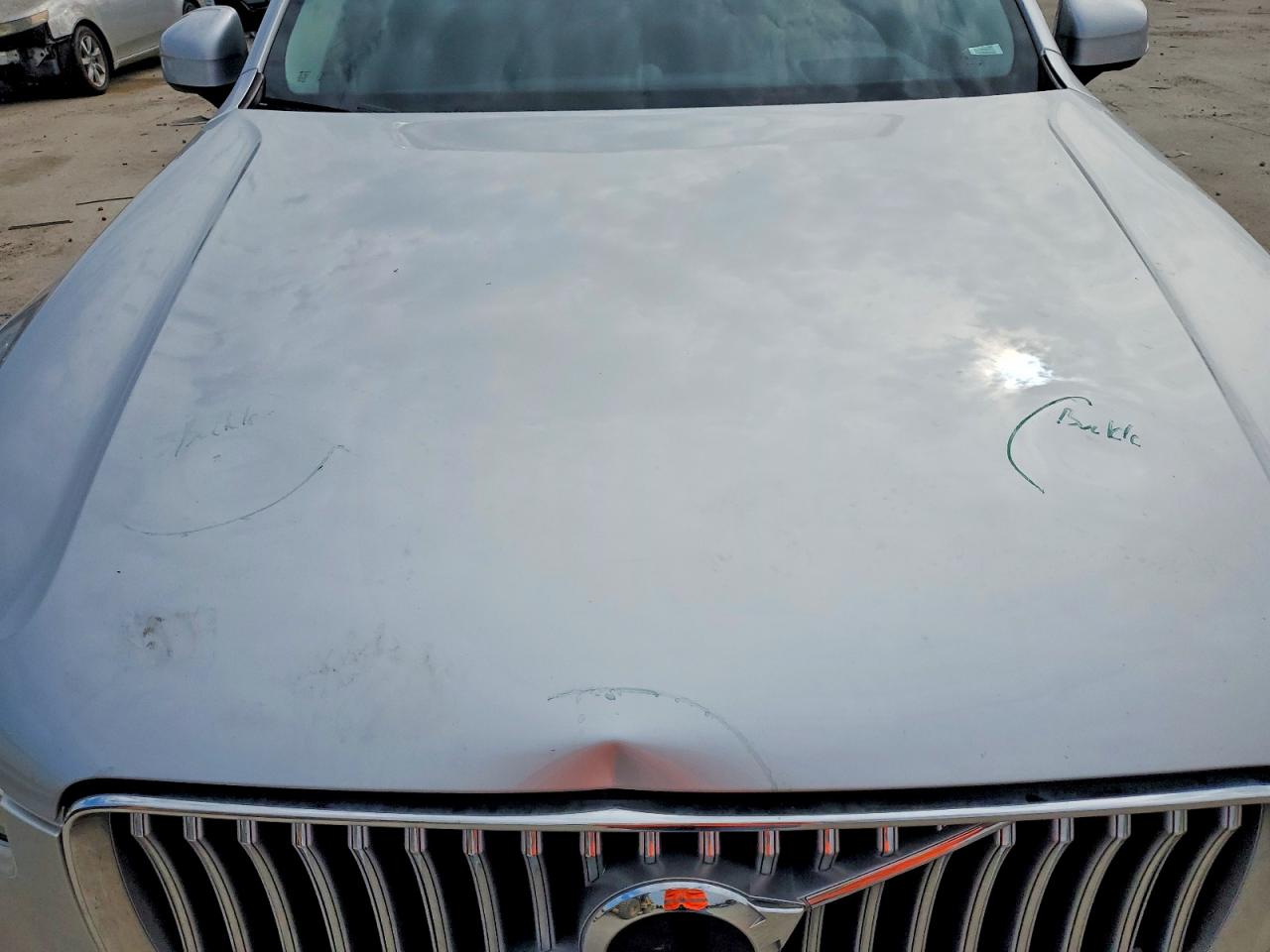 2021 Volvo Xc90 T6 Inscription Silver vin: YV4A22PL9M1728715