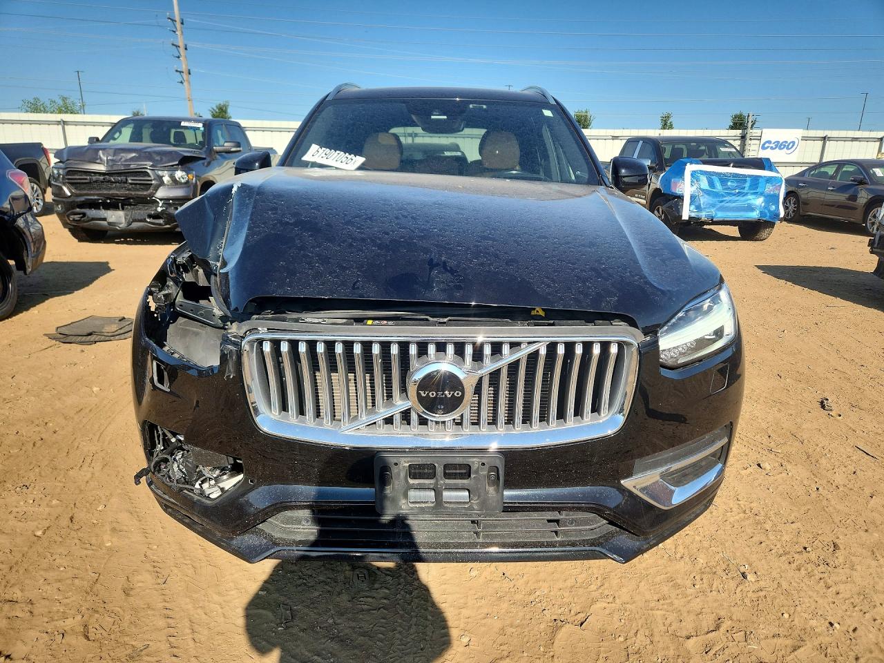 2022 Volvo Xc90 T6 Inscription Black vin: YV4A22PLXN1781862