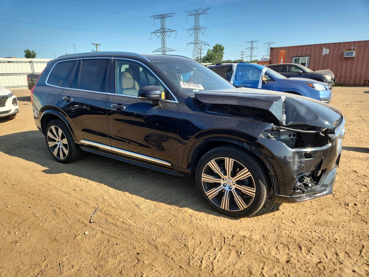 2022 Volvo Xc90 T6 Inscription Black vin: YV4A22PLXN1781862