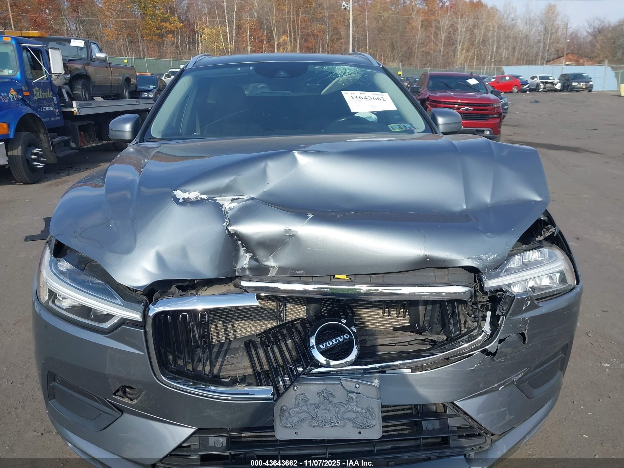 2020 Volvo Xc60 T6 Momentum Gray vin: YV4A22RK7L1410322