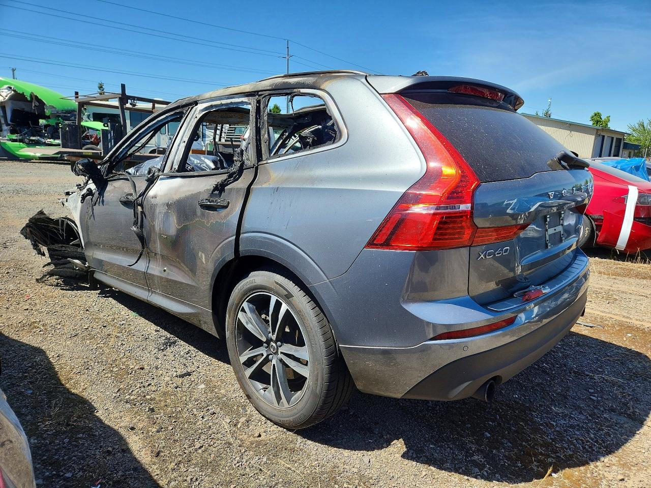 2020 Volvo Xc60 T6 Momentum Gray vin: YV4A22RK9L1441989