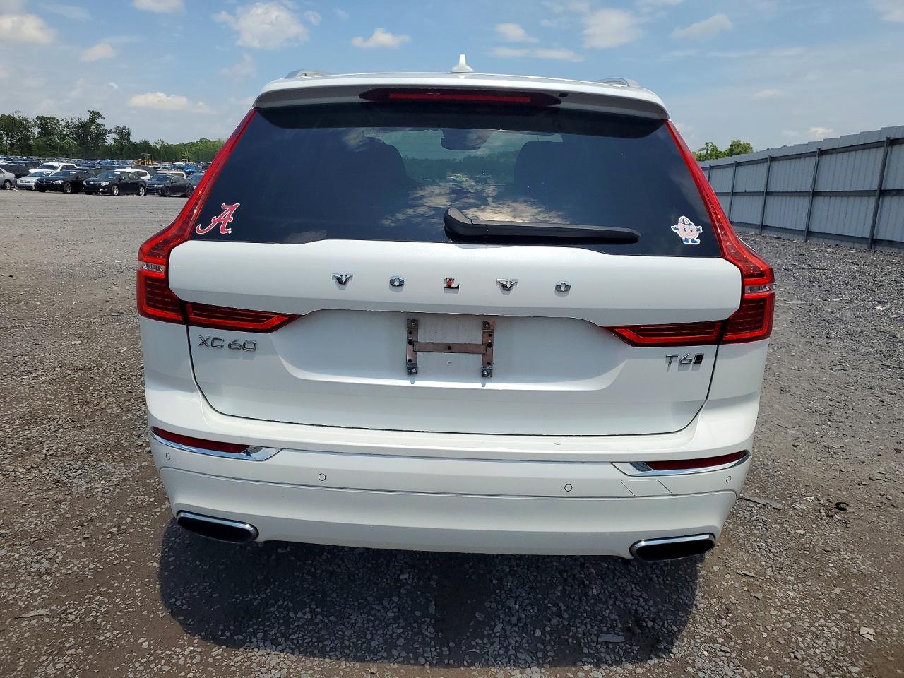 2021 Volvo Xc60 T6 Inscription White vin: YV4A22RL0M1723674