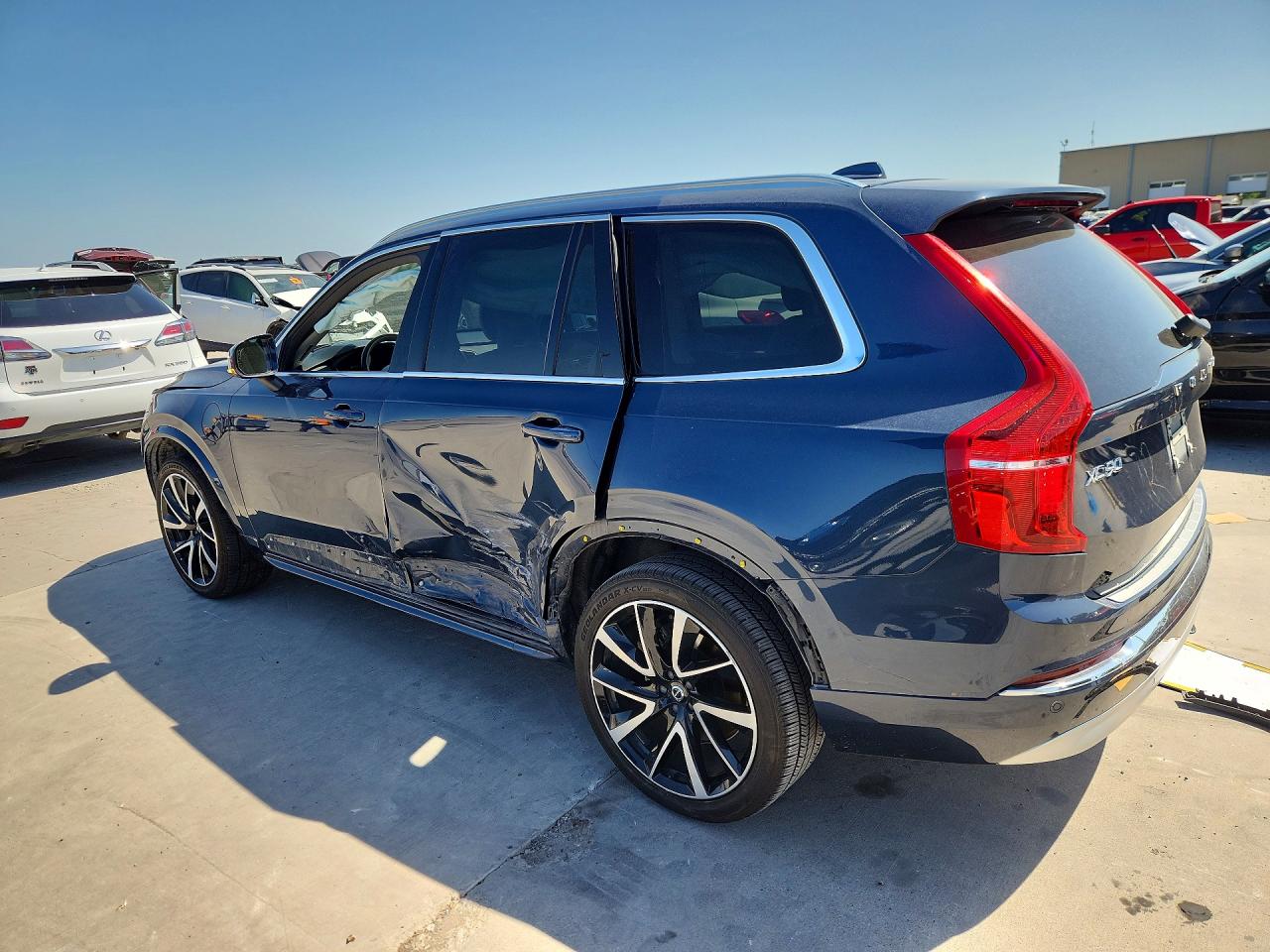 2022 Volvo Xc90 T8 Recharge Inscription Express Синий vin: YV4BR00Z3N1809259
