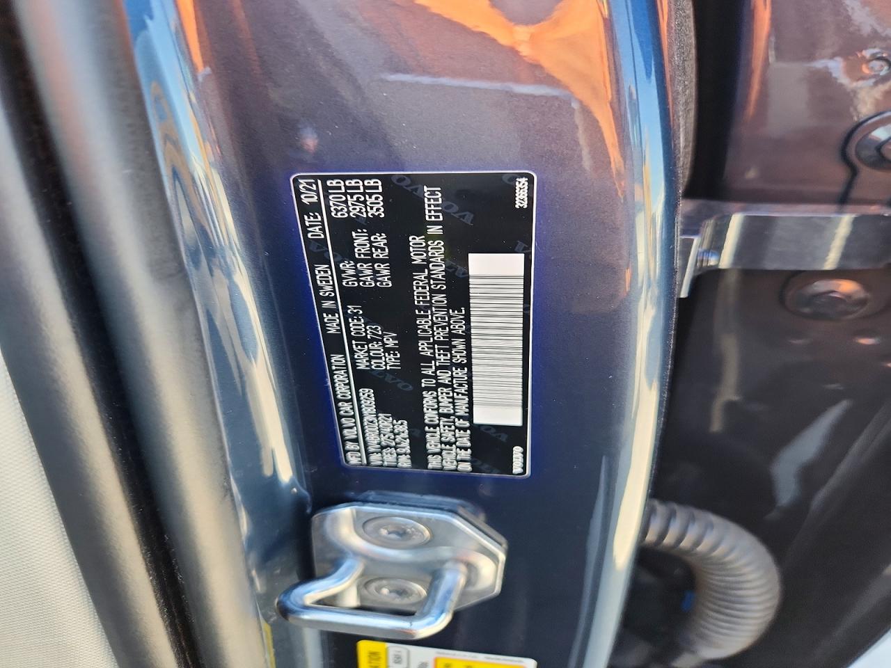 2022 Volvo Xc90 T8 Recharge Inscription Express Синий vin: YV4BR00Z3N1809259