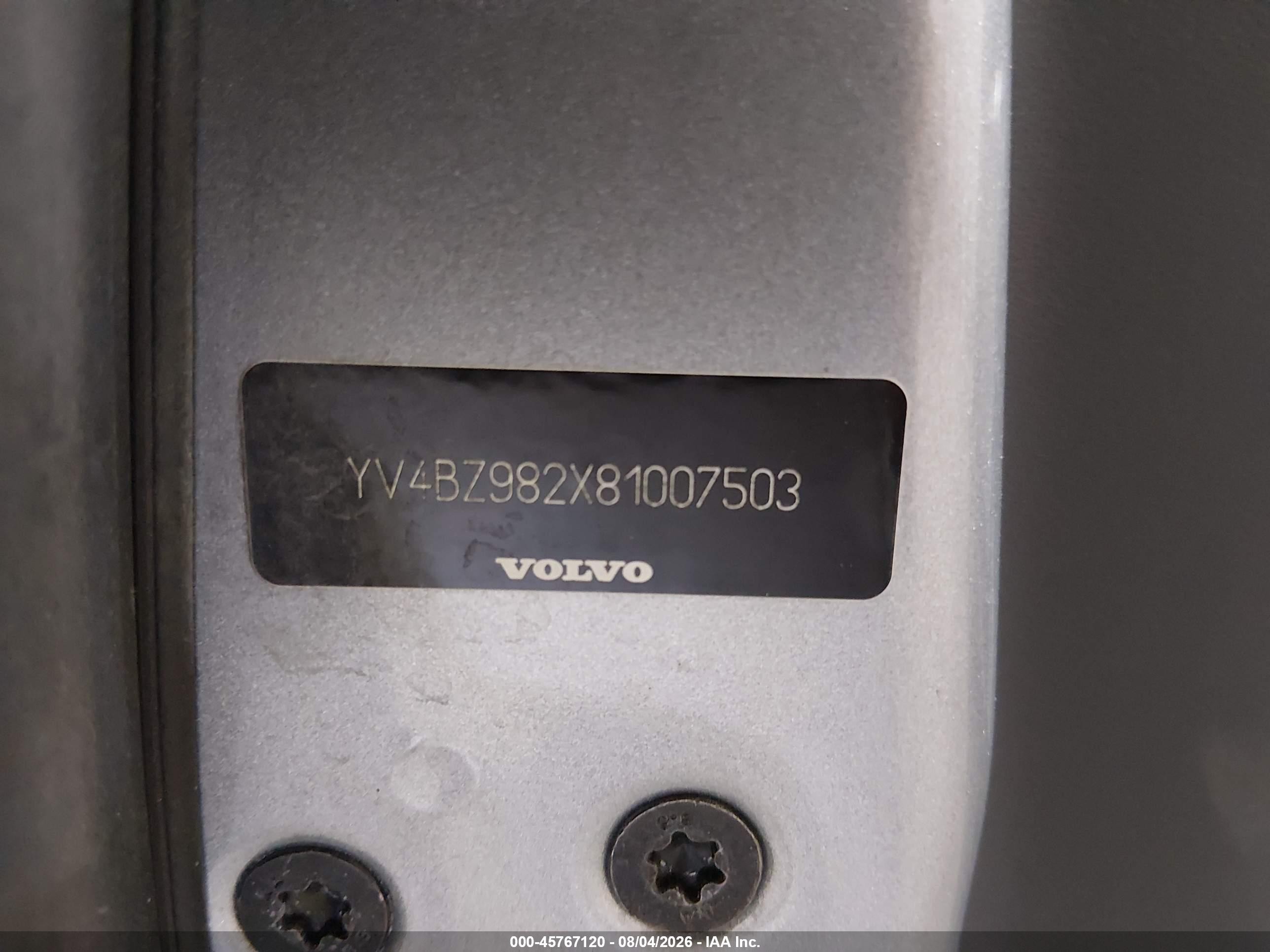 2008 Volvo Xc70 3.2 Silver vin: YV4BZ982X81007503