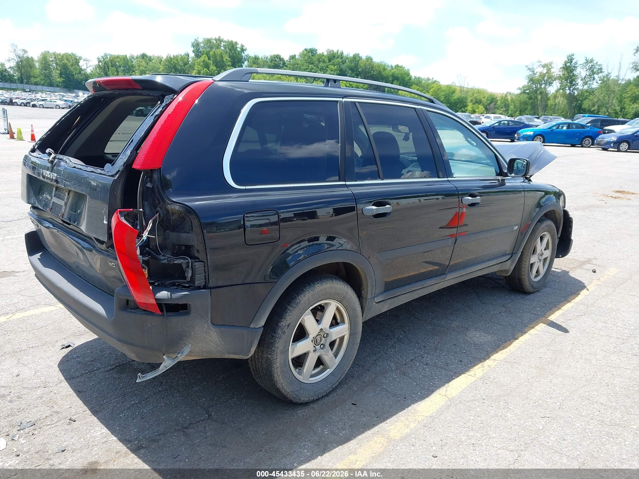 2006 Volvo Xc90 2.5t Black vin: YV4CM592661262317
