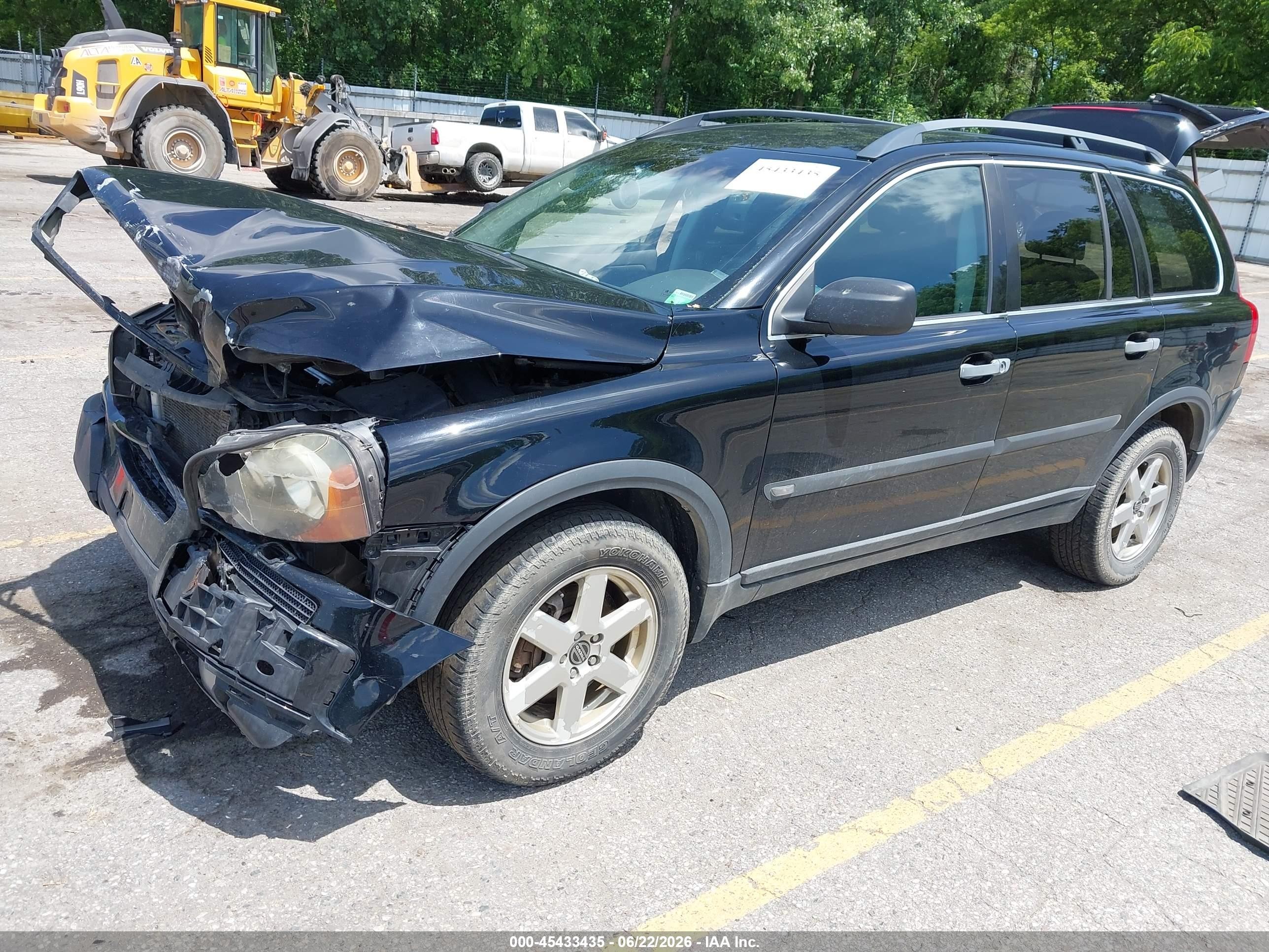 2006 Volvo Xc90 2.5t Black vin: YV4CM592661262317