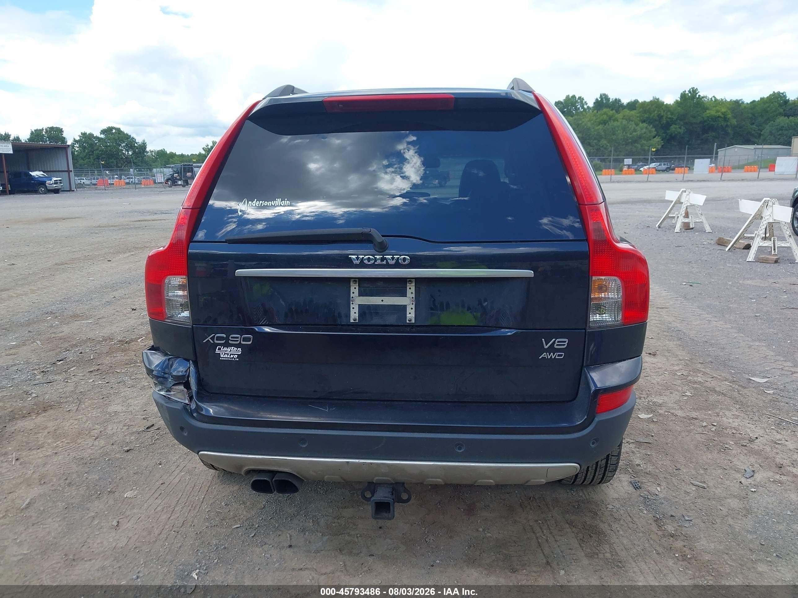 2008 Volvo Xc90 V8 Sport Black vin: YV4CT852581436231