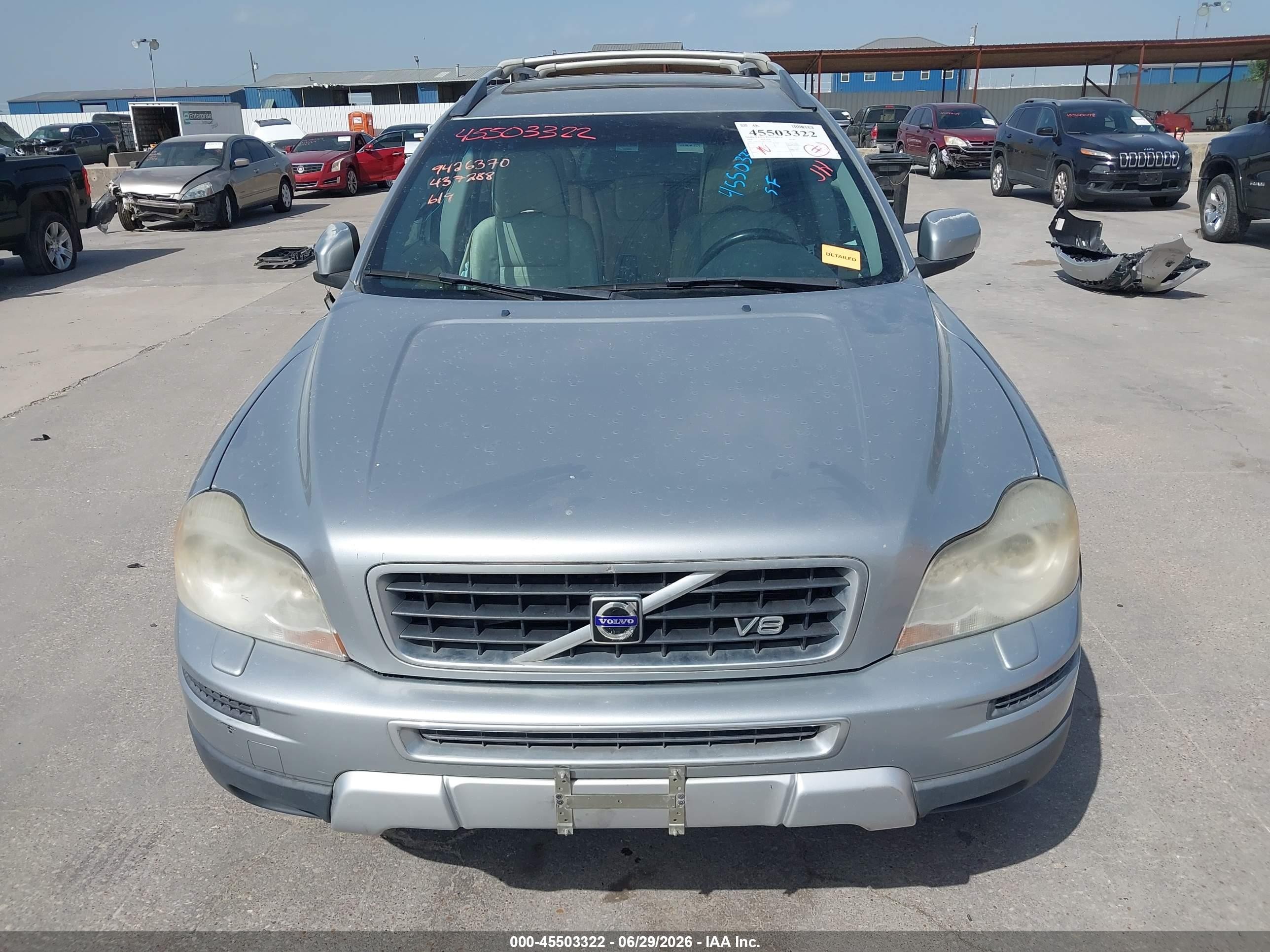 2008 Volvo Xc90 V8 Sport Silver vin: YV4CT852681437288