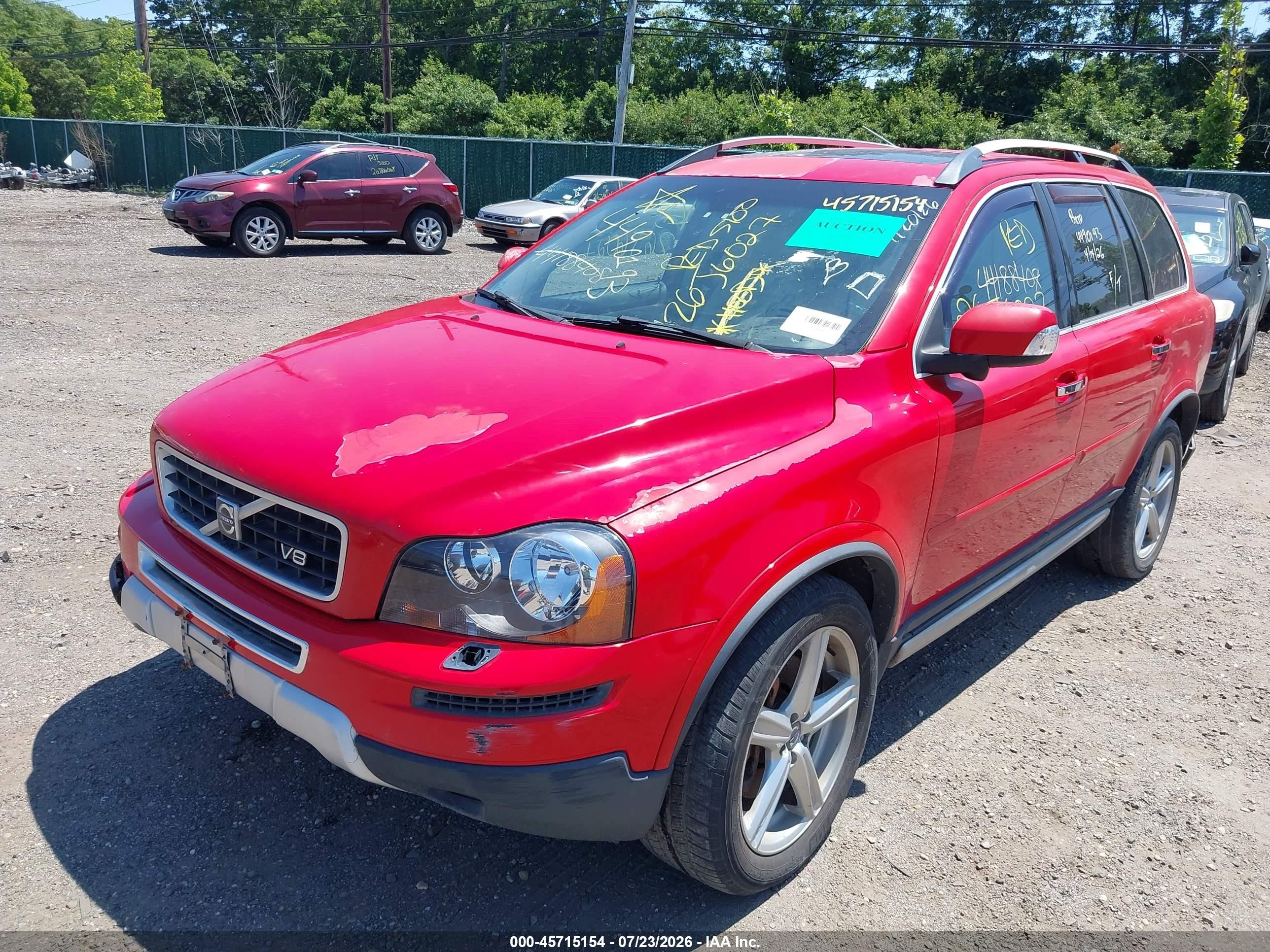 2008 Volvo Xc90 V8 Sport Red vin: YV4CT852981458250