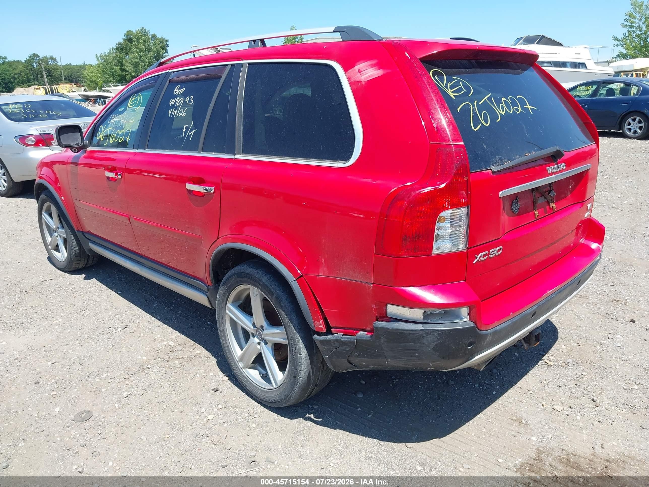 2008 Volvo Xc90 V8 Sport Red vin: YV4CT852981458250