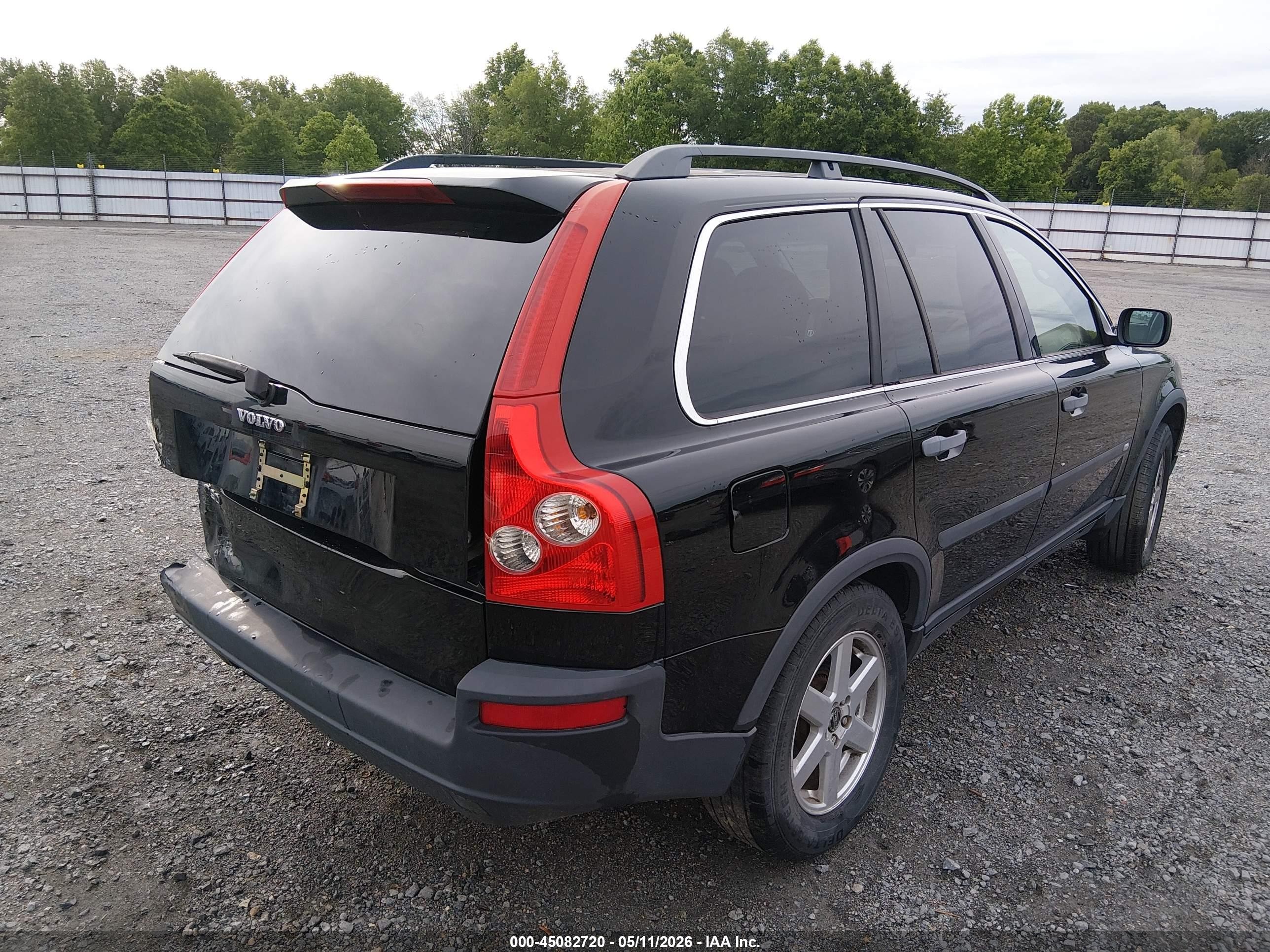 2006 Volvo Xc90 2.5t Black vin: YV4CY592261243946