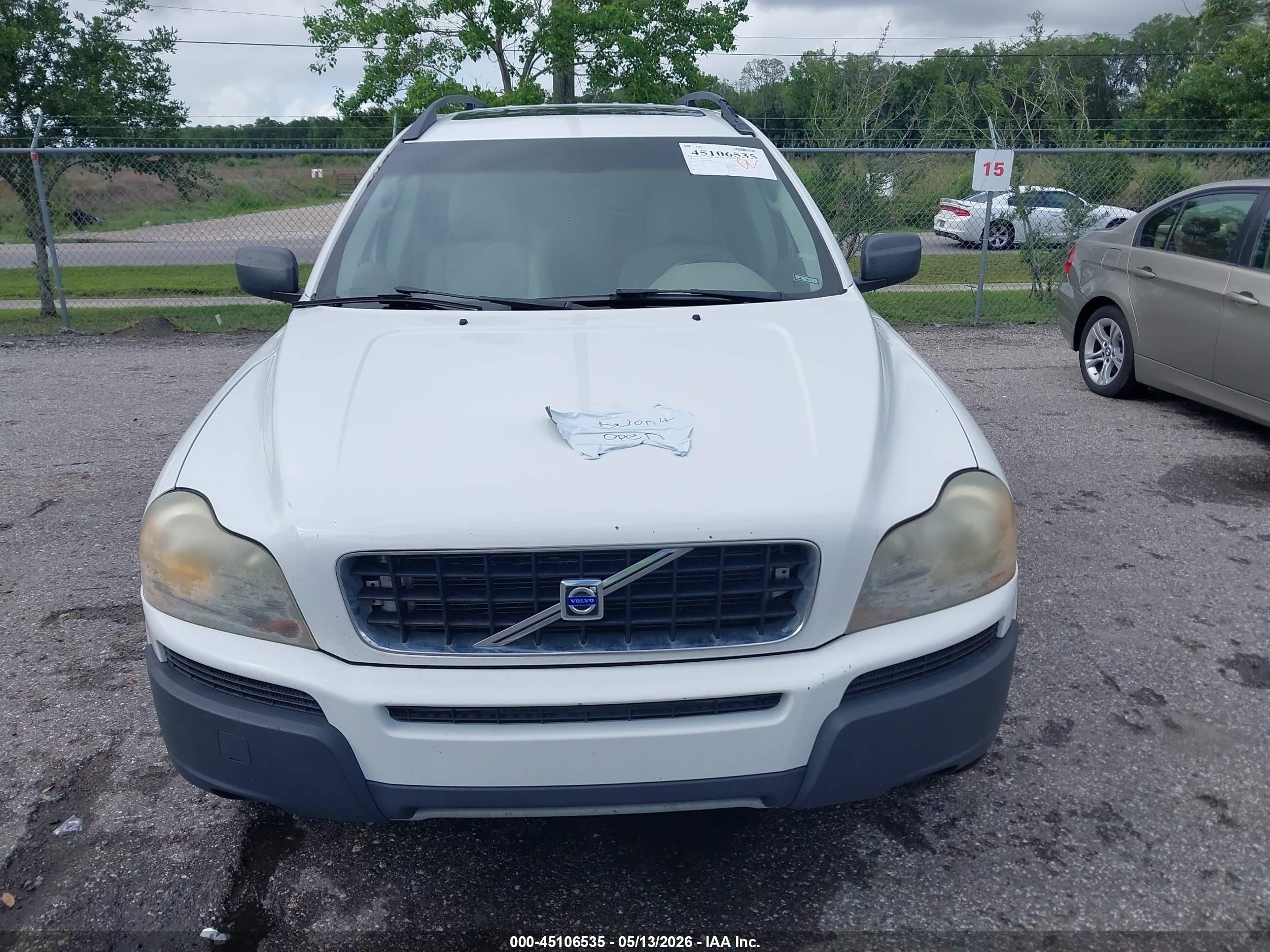 2006 Volvo Xc90 2.5t Белый vin: YV4CY592661307096