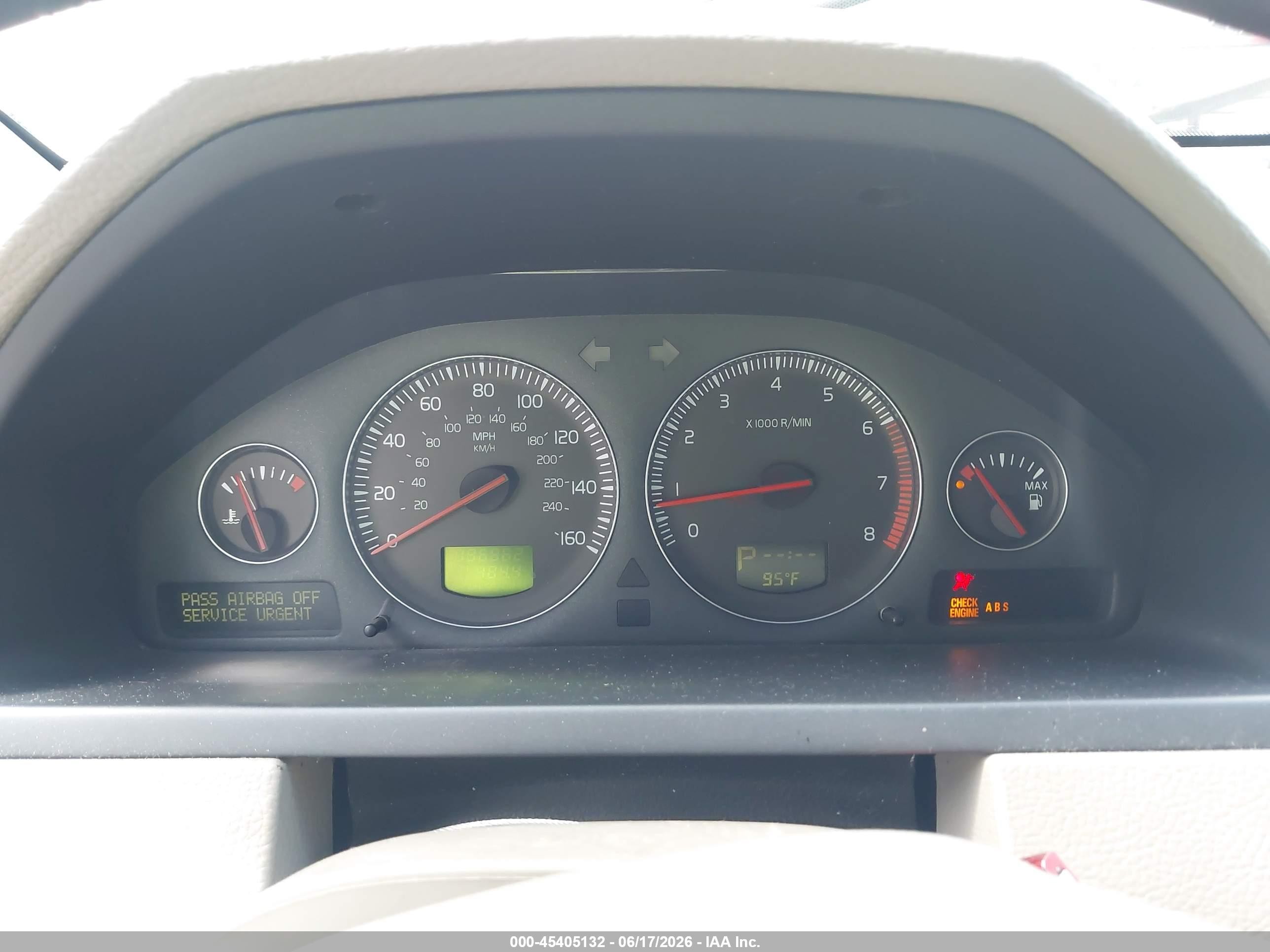 2006 Volvo Xc90 2.5t Gray vin: YV4CY592961295011