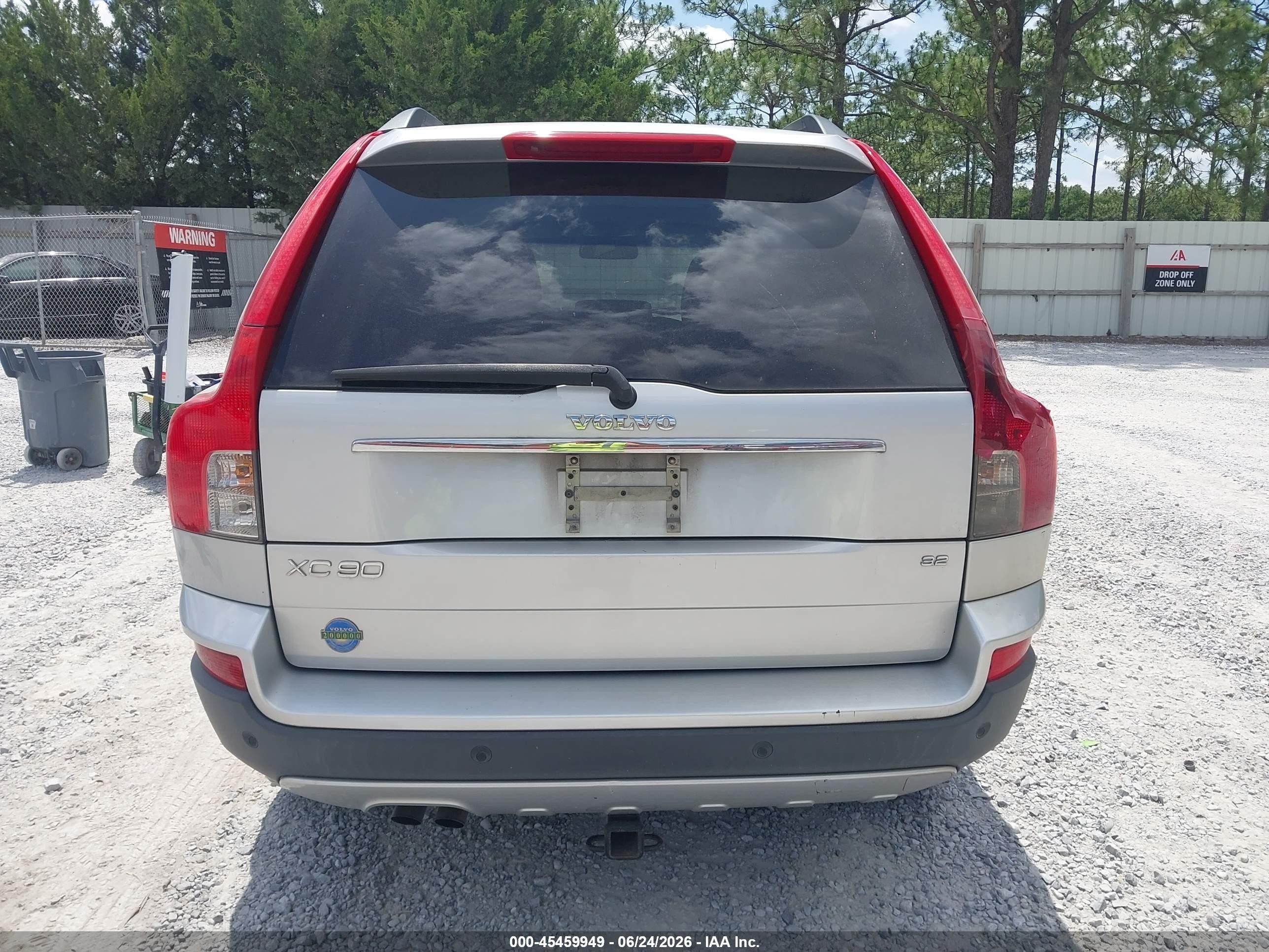 2008 Volvo Xc90 3.2 Silver vin: YV4CY982381450390