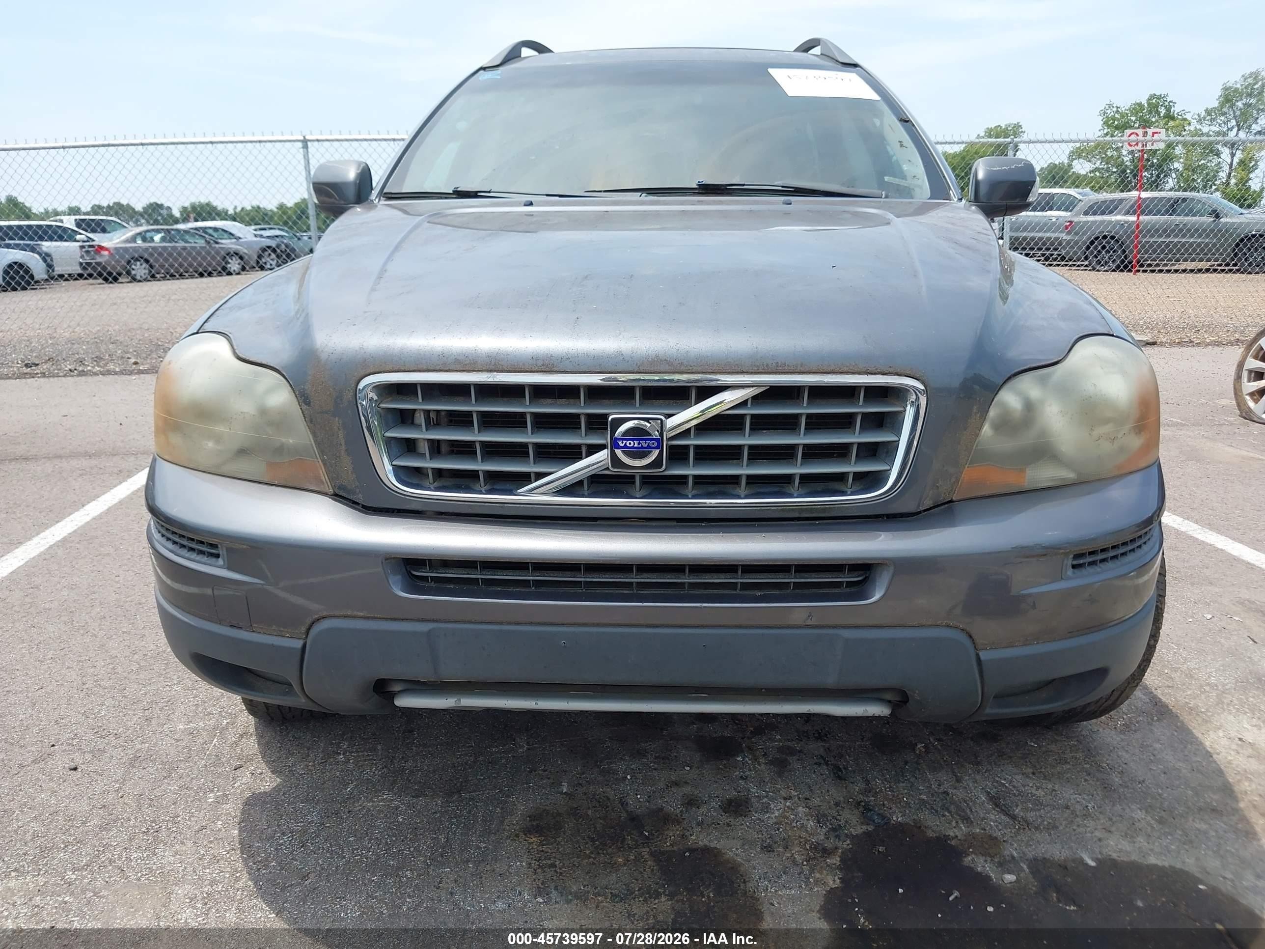 2007 Volvo Xc90 3.2 Серый vin: YV4CY982971342001