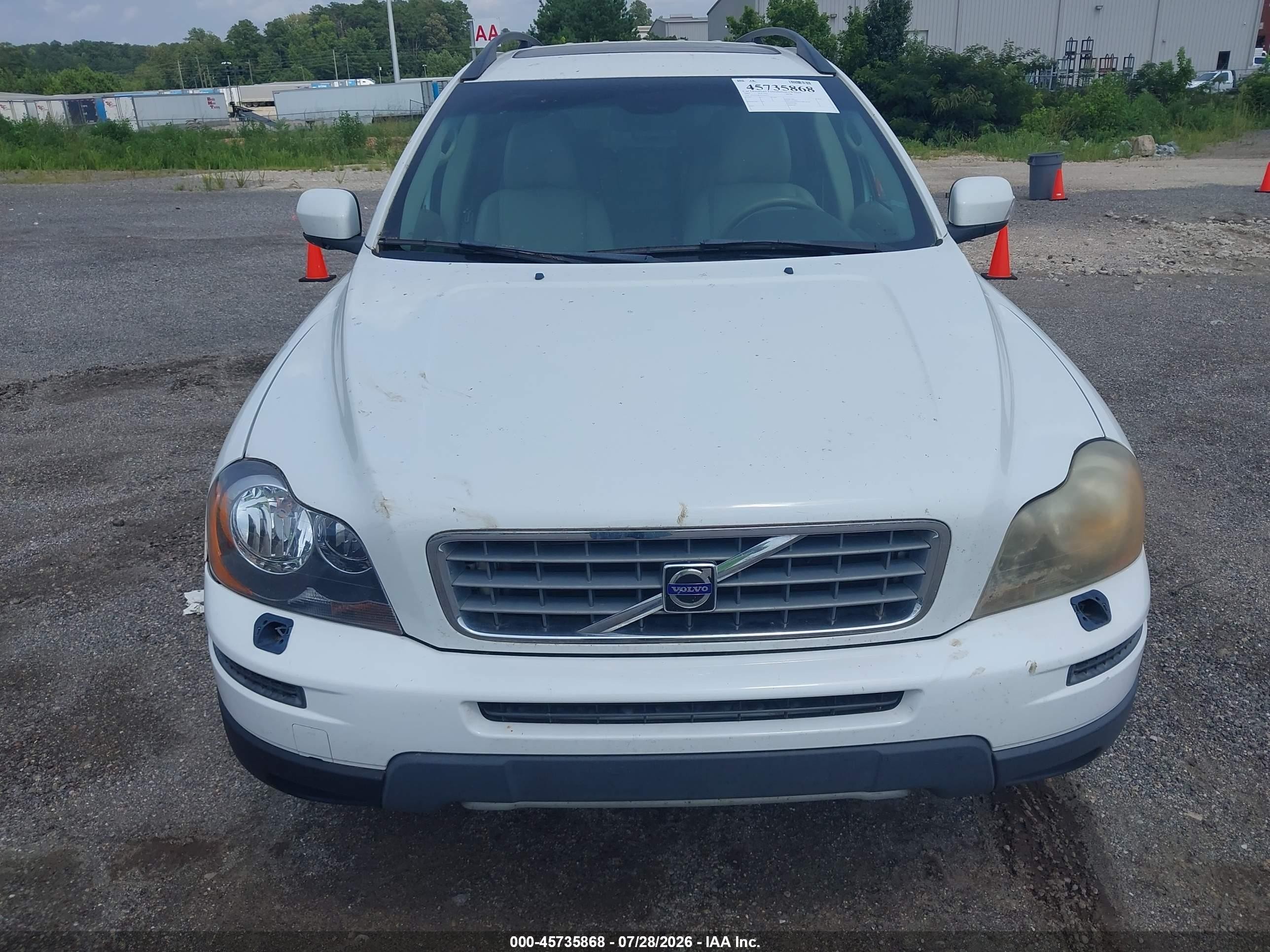 2007 Volvo Xc90 3.2 White vin: YV4CY982971346372