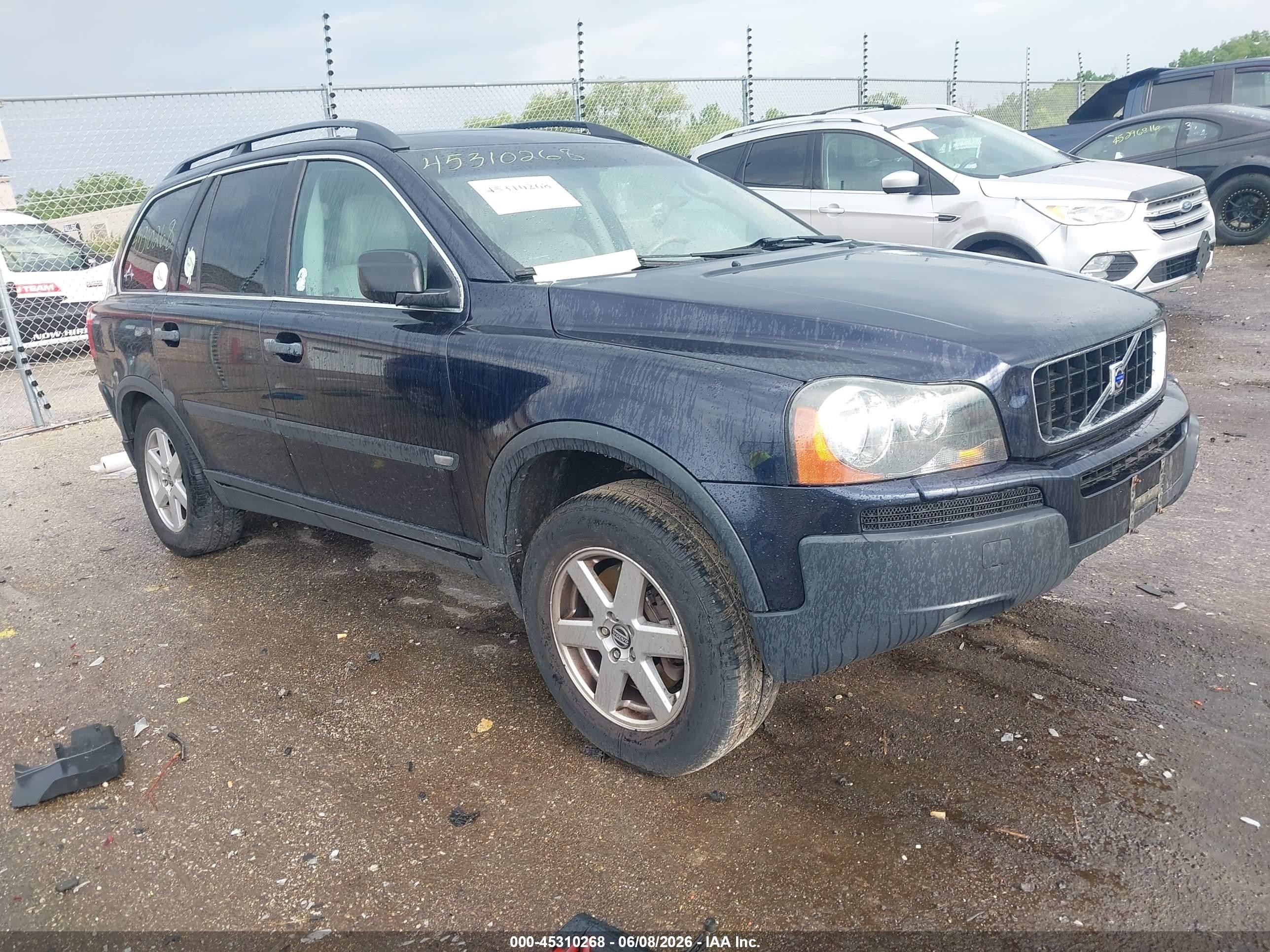2006 Volvo Xc90 2.5t Blue vin: YV4CZ592461235571