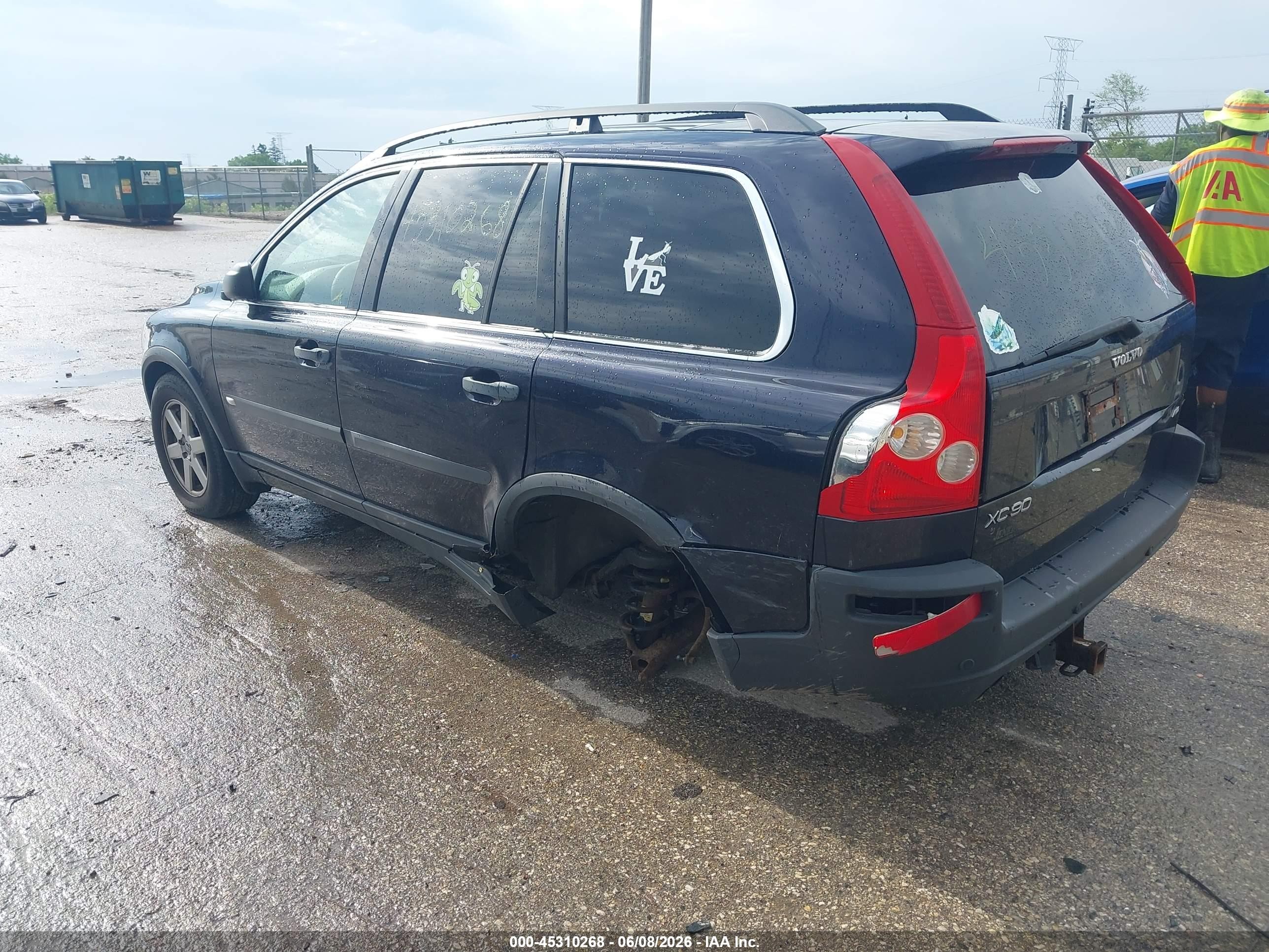 2006 Volvo Xc90 2.5t Blue vin: YV4CZ592461235571