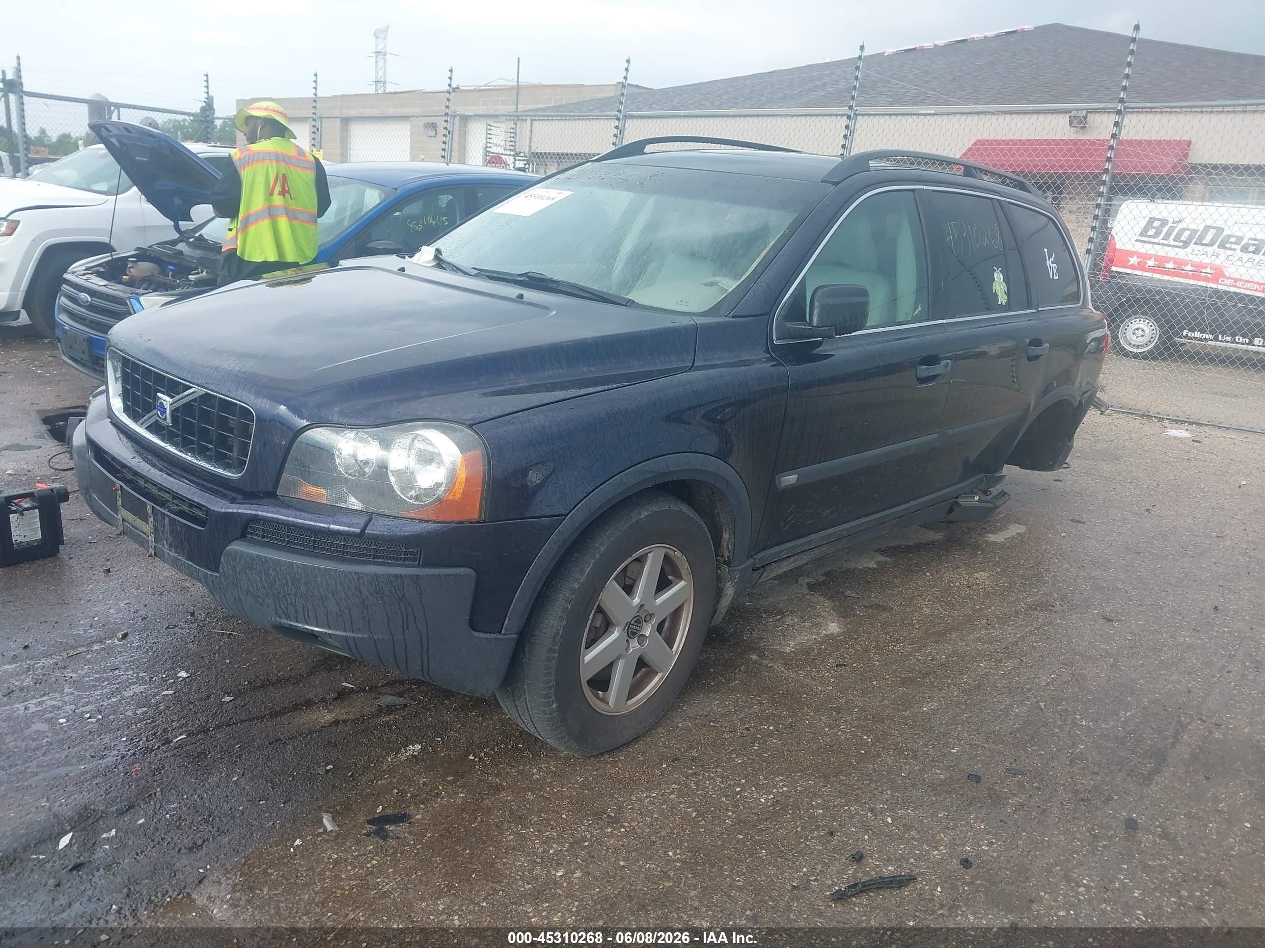 2006 Volvo Xc90 2.5t Blue vin: YV4CZ592461235571