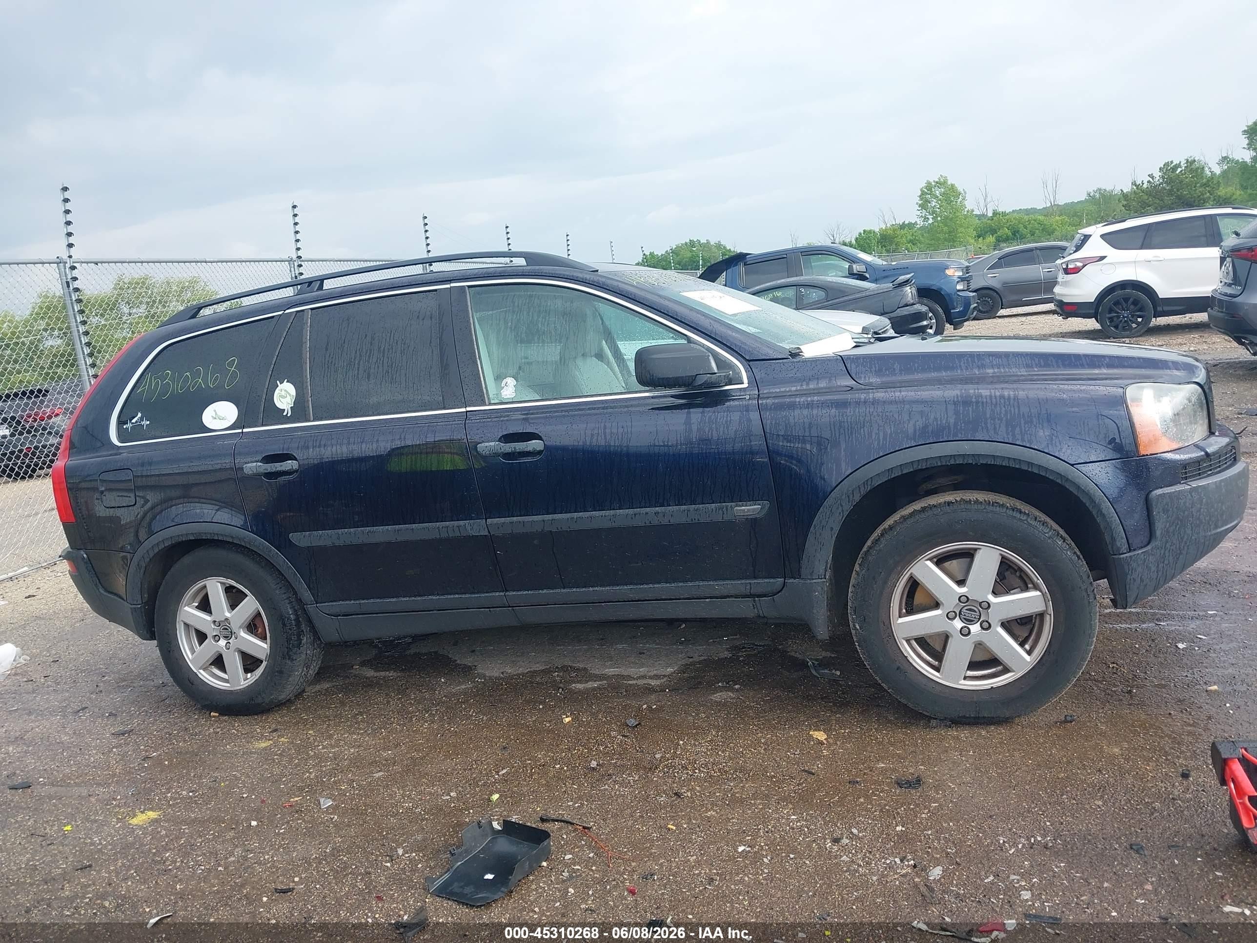 2006 Volvo Xc90 2.5t Blue vin: YV4CZ592461235571