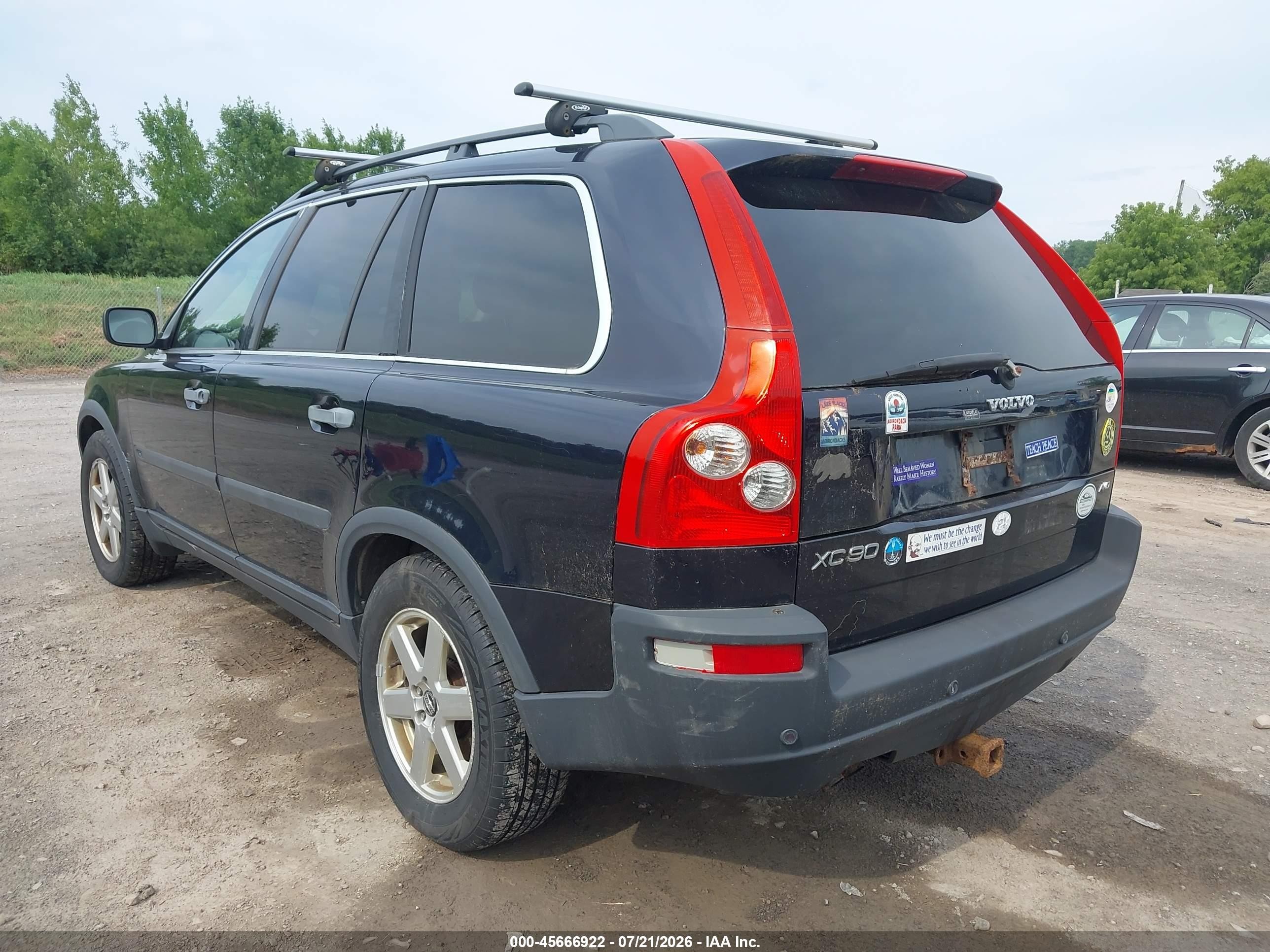 2006 Volvo Xc90 2.5t Dark Blue vin: YV4CZ592861266922