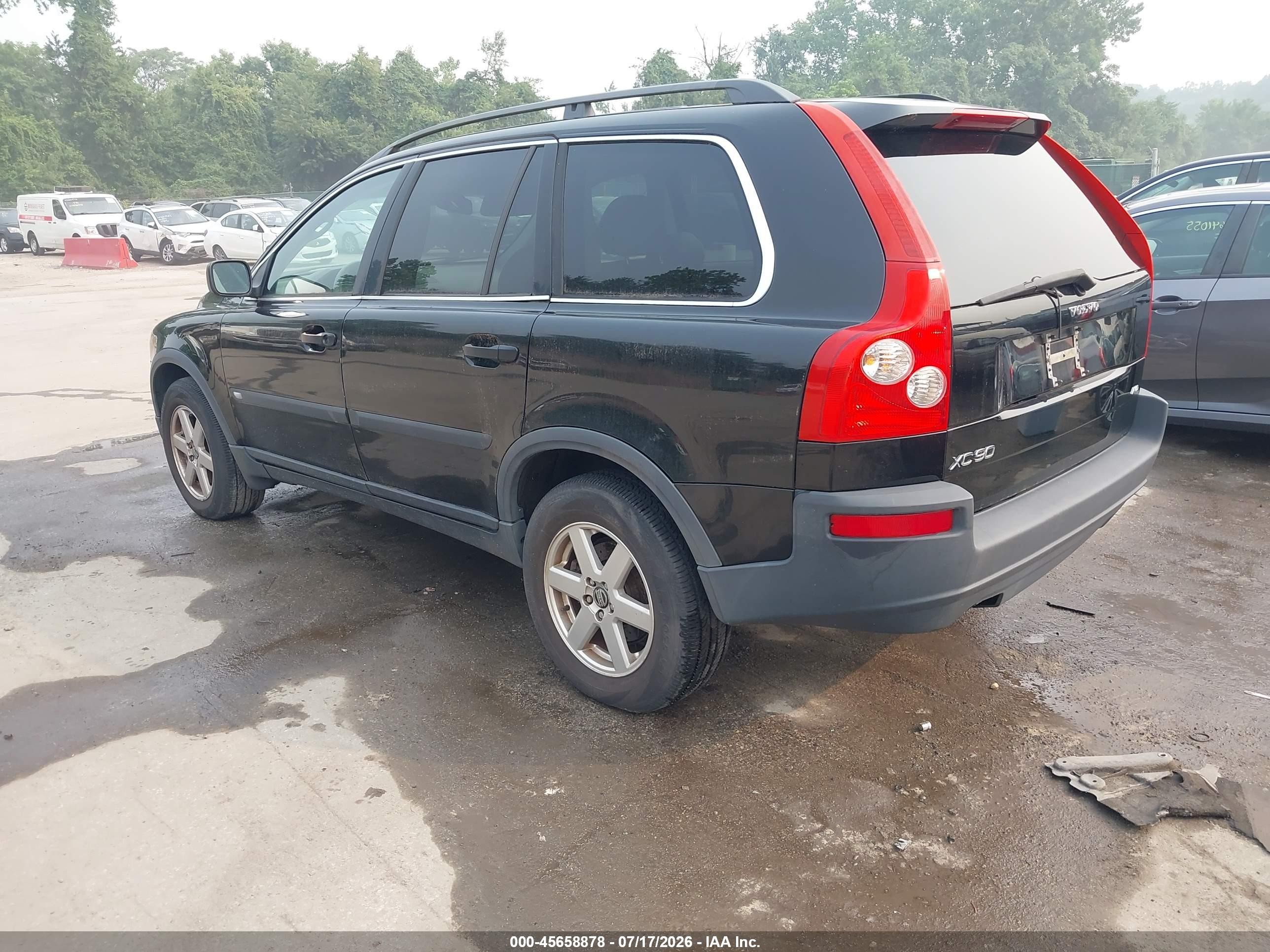 2006 Volvo Xc90 2.5t Black vin: YV4CZ592X61291644